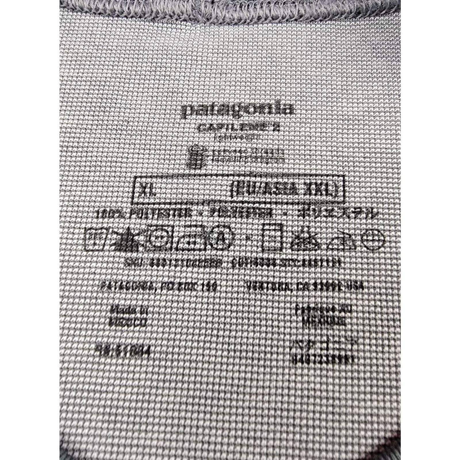Patagonia Patagonia Shirt Mens XL Gray Capilene Short Sleeve Crew Neck Outdoor Active Hike Size US XL / EU 56 / 4 - 3 Thumbnail