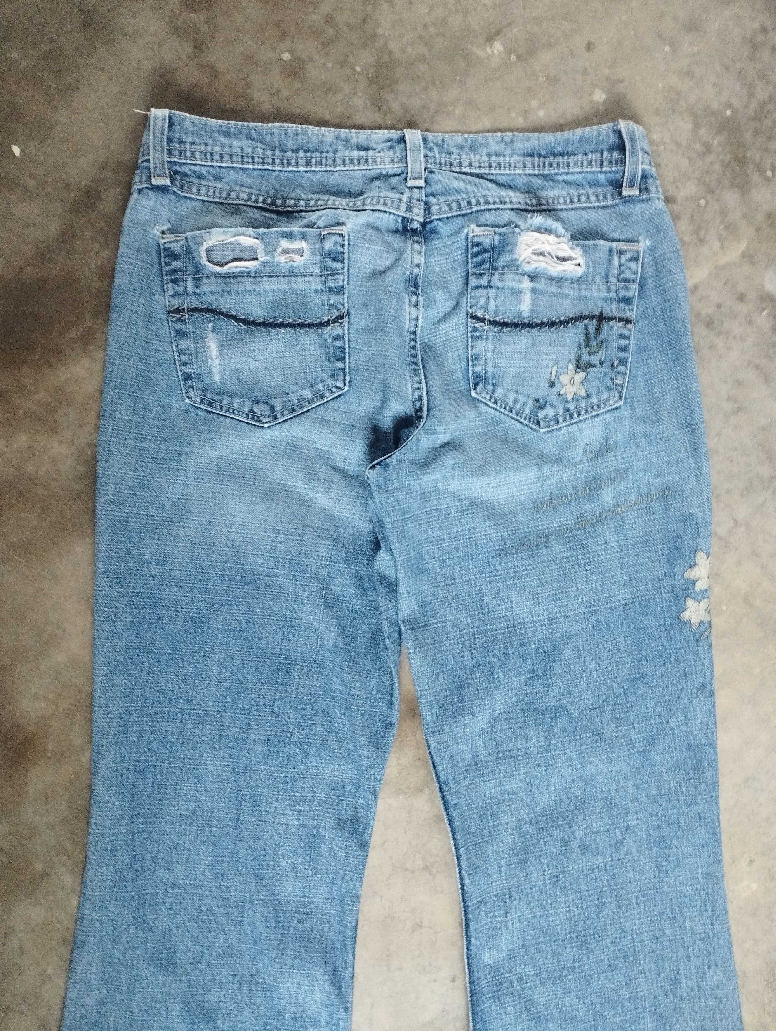 Japanese Brand Super Flare Jeans Poem Jeans Mossimo Bootcut Jeans Size US 32 / EU 48 - 5 Thumbnail