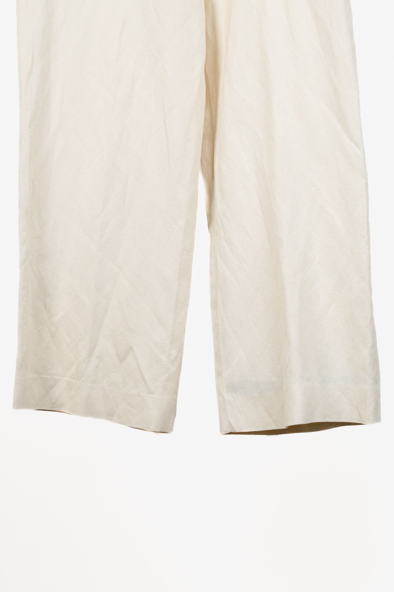 The Row The Row Beige Silk Linen Drawstring Pants Size 37" - 6 Thumbnail