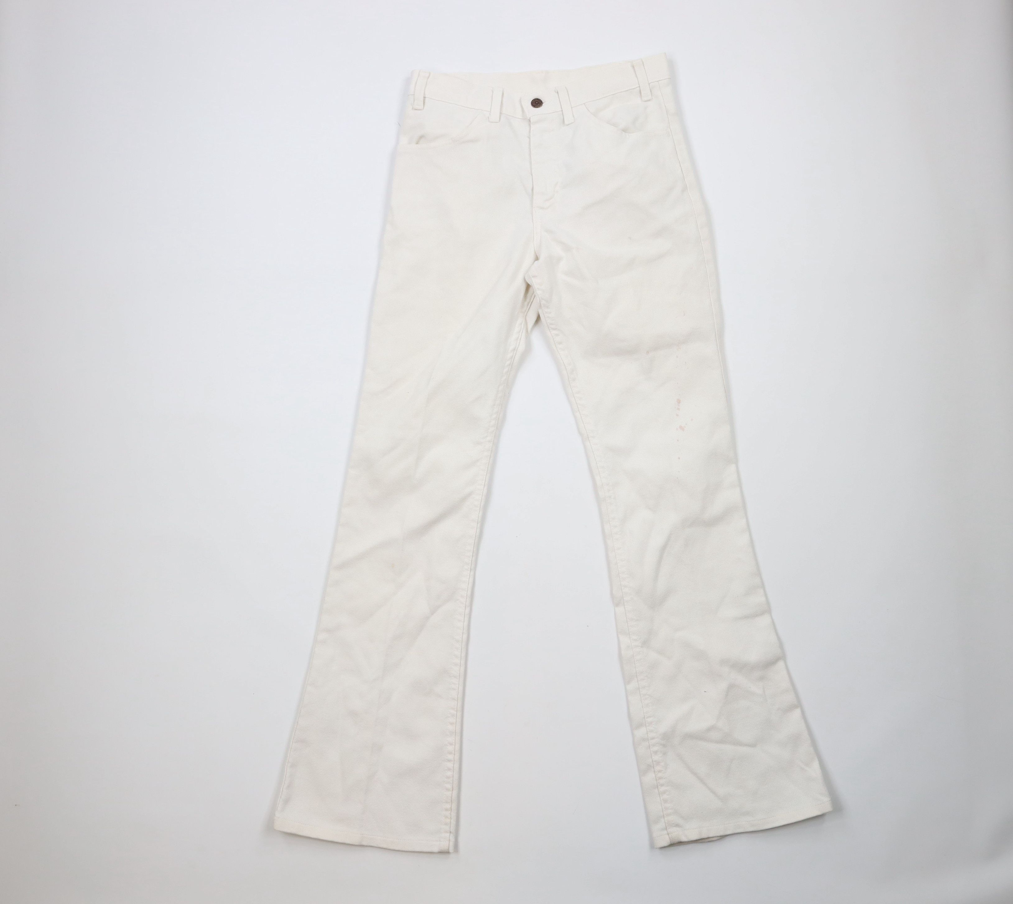 image of 50S Levis Big E Knit Bell Bottoms Pants White Usa, Men's (Size 30)