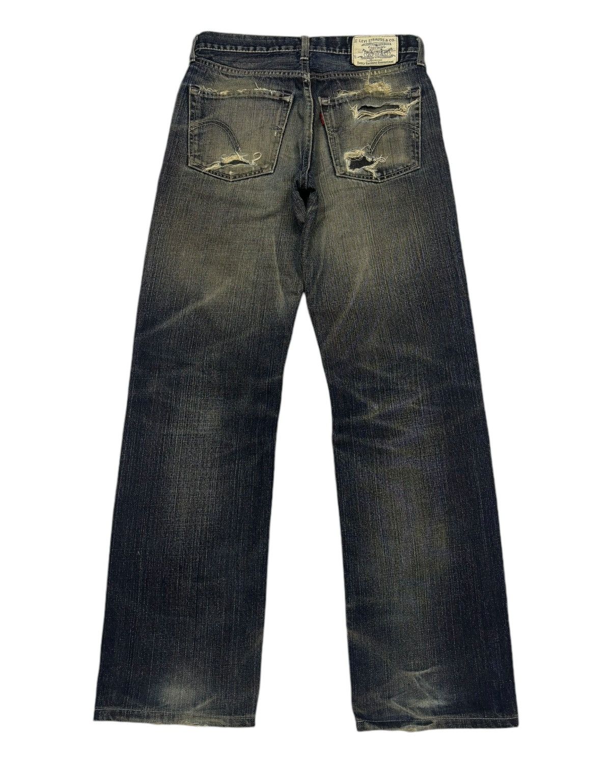 If Six Was Nine × JNCO × Levi's 🔥LEVIS 502 RUSTY DISTRESSED DENIM JEANS Size US 29 - 2 Thumbnail