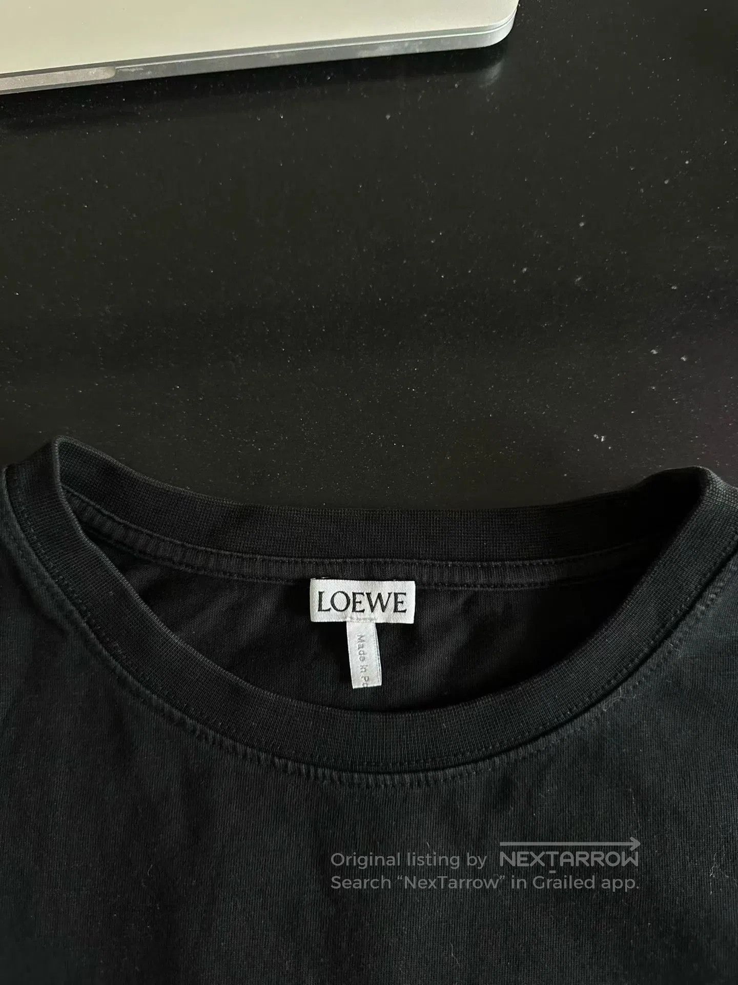 Loewe Loewe Black Embroidered Logo Short Sleeve| Size US M / EU 48-50 / 2 - 3 Thumbnail