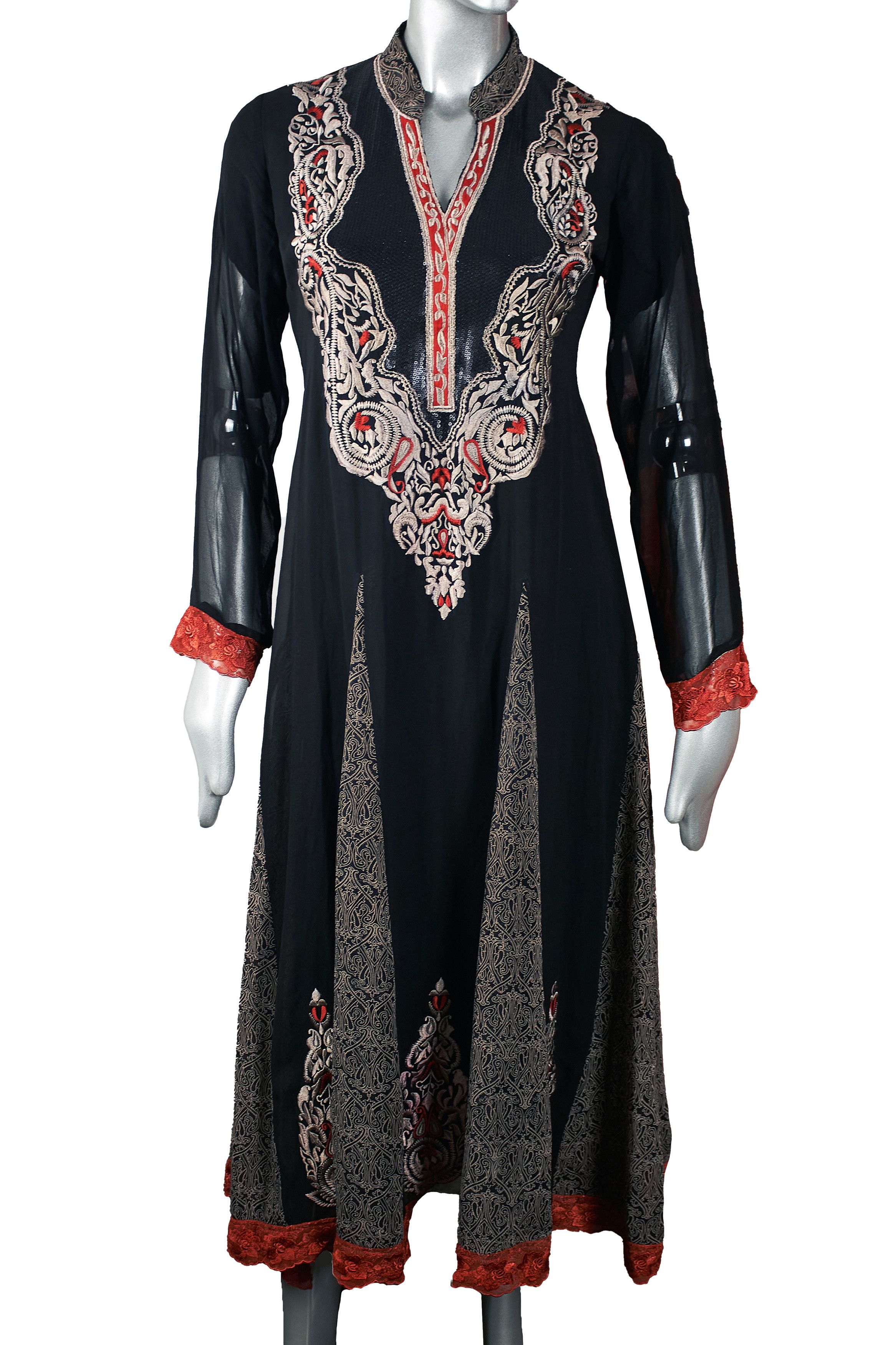 Handmade Rere vintage black retro handmade dress Size XS / US 0-2 / IT 36-38 - 3 Thumbnail