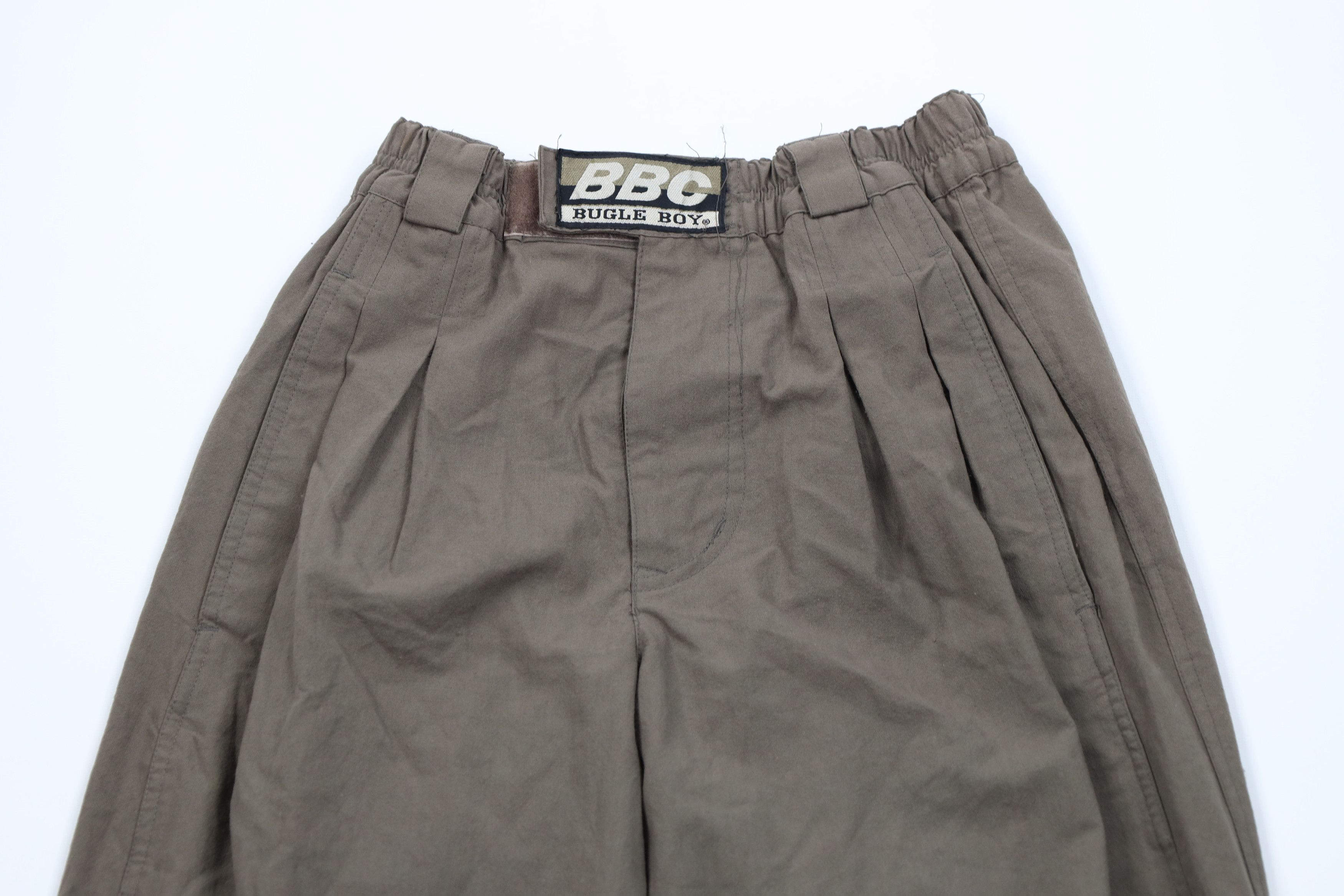 Vintage Deadstock Vintage 80s 90s Bugle Boy Pleated Pants Brown Size US 29 - 2 Thumbnail