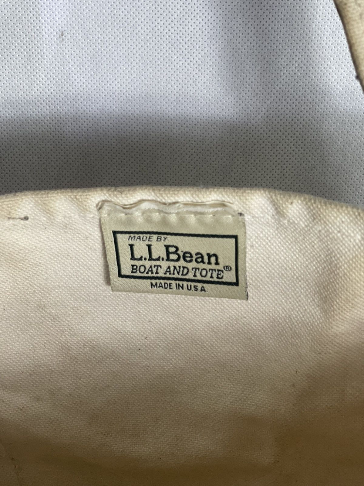 L.L. Bean Vintage 80s LL Bean Tote Bag Embroidery Medium Size ONE SIZE - 7 Thumbnail