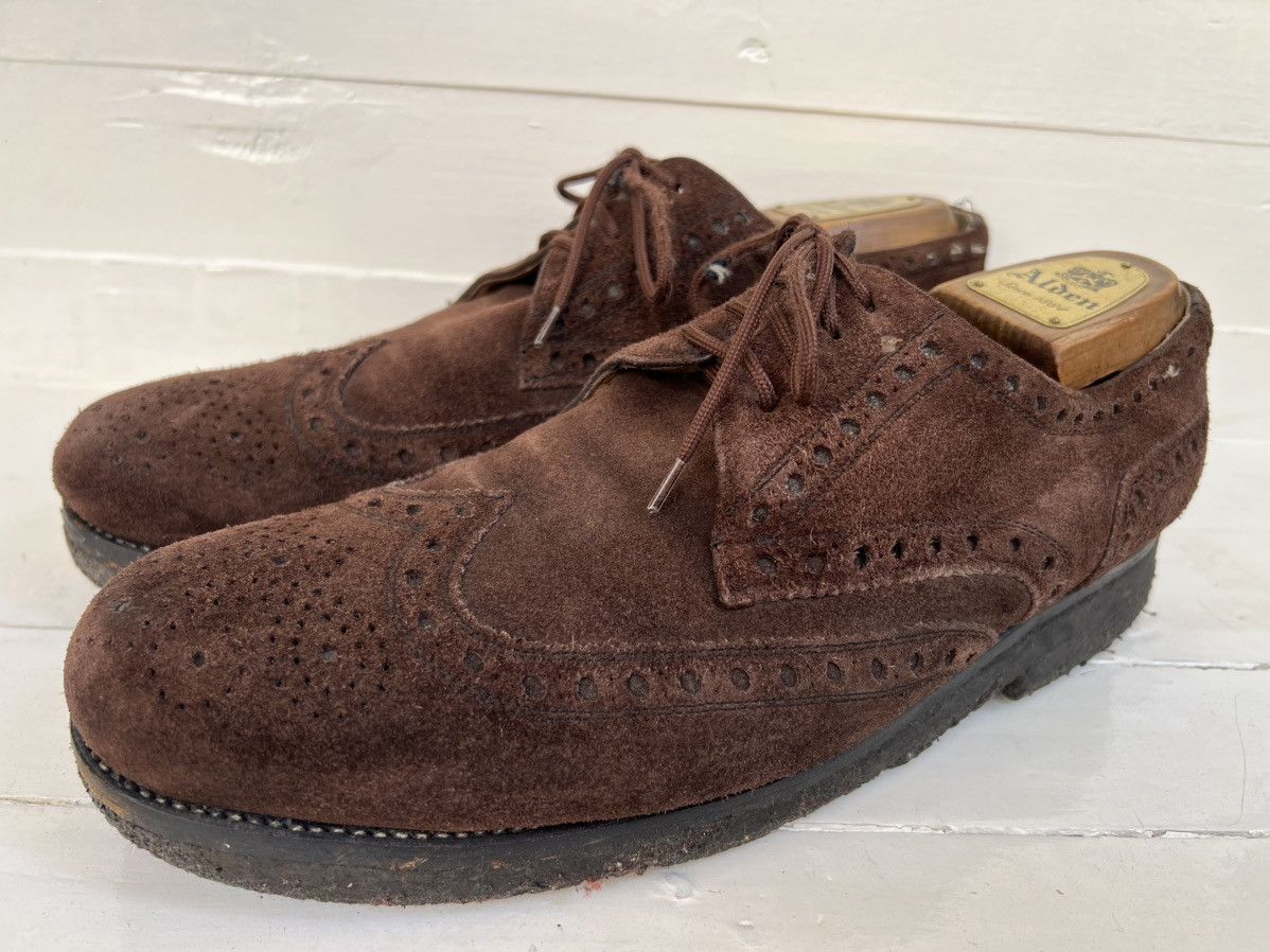 Heinrich Dinkelacker Men's RIO Suede Full-Brogue Heinrich Dinkelacker Dark Brown Size US 11 / EU 44 - 3 Thumbnail