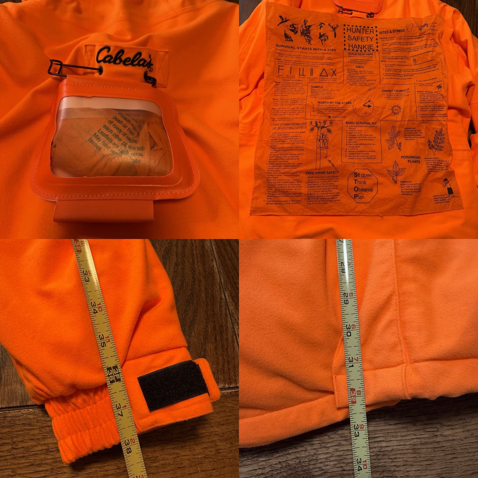 Vintage VINTAGE Cabela's Dry-Plus Scentlok Outdoors Hunting Orange Utility Jacket Men XL Wind-Resistant Zipped Pockets Size US XL / EU 56 / 4 - 9 Thumbnail