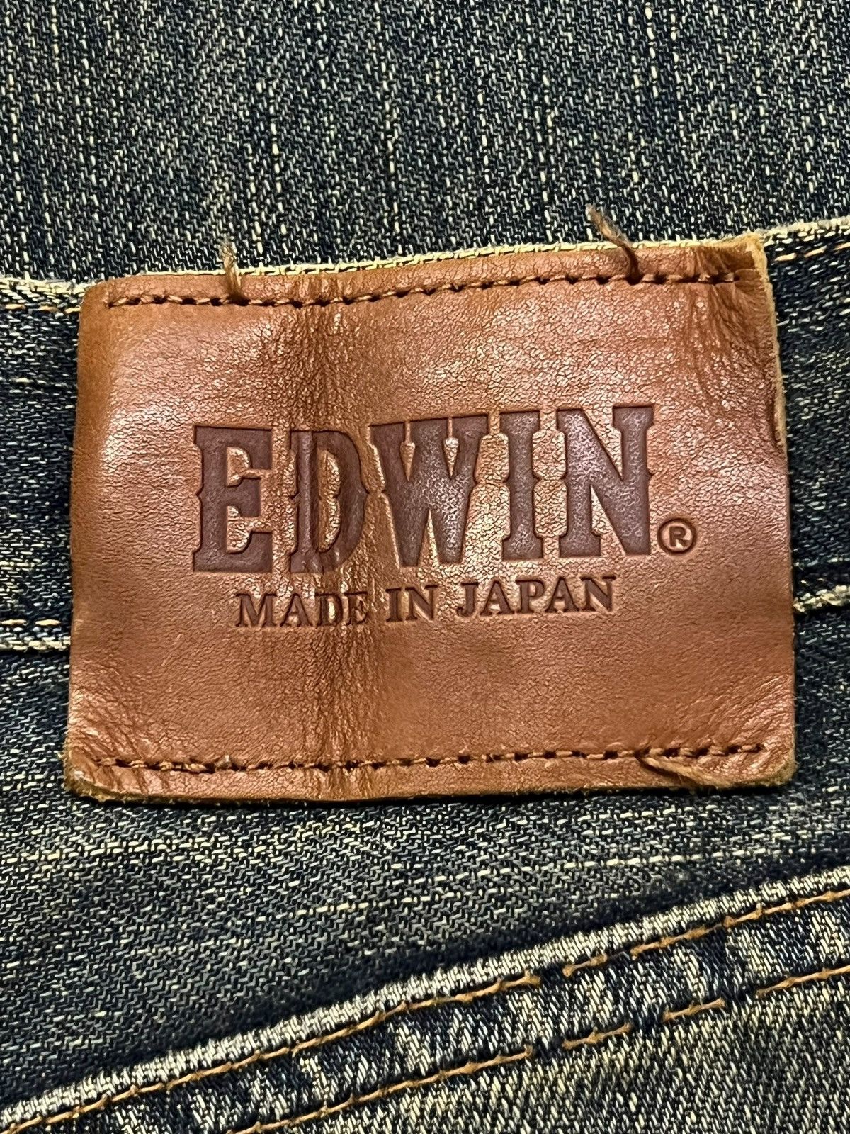 Edwin Vintage Edwin E604R Japan - Faded Mud Wash, Distressed Denim Size US 32 / EU 48 - 11 Thumbnail