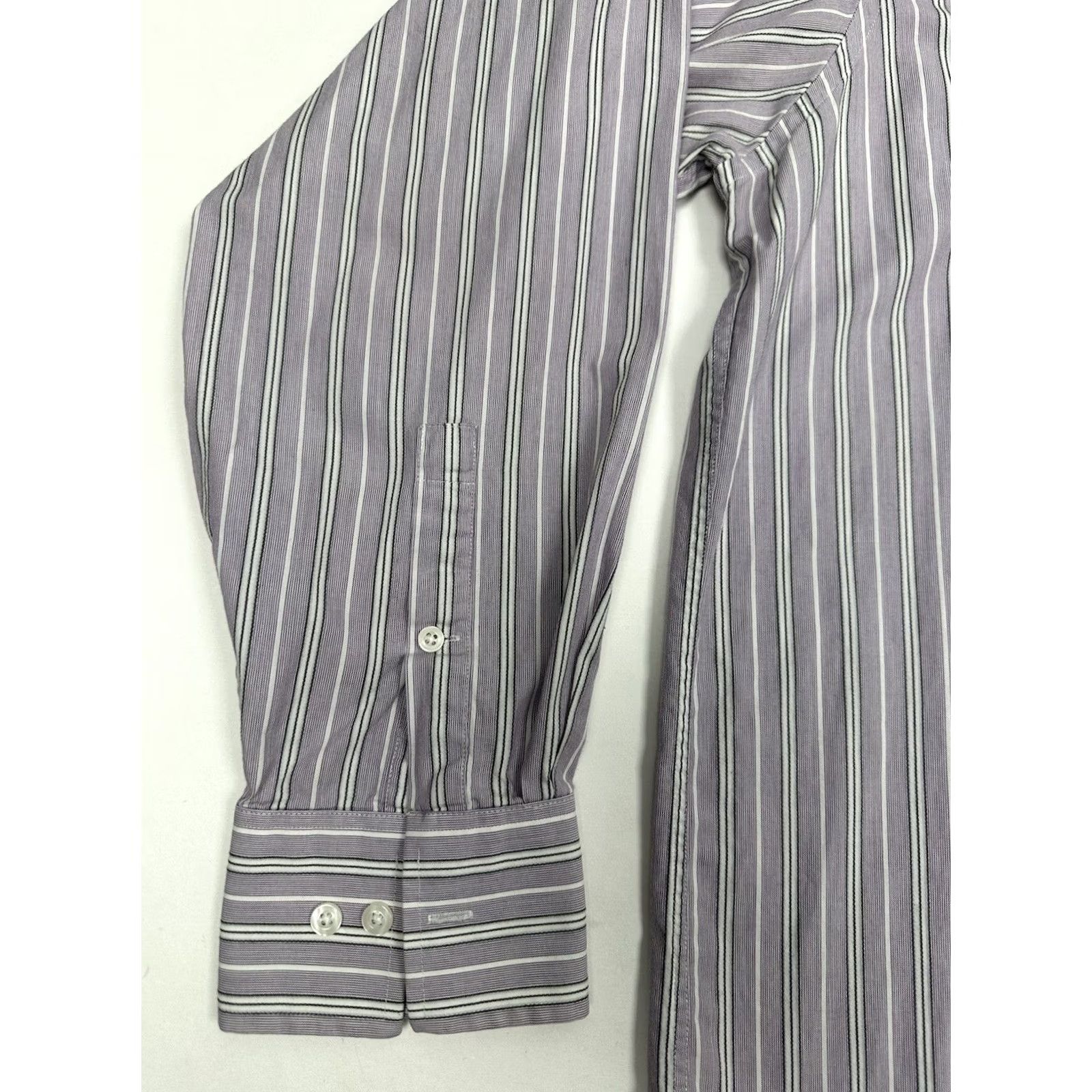 Michael Kors Michael Kors Men's Button Up Shirt Long Sleeve Stripes Plaid Purple 2XL Size US XXL / EU 58 / 5 - 5 Thumbnail