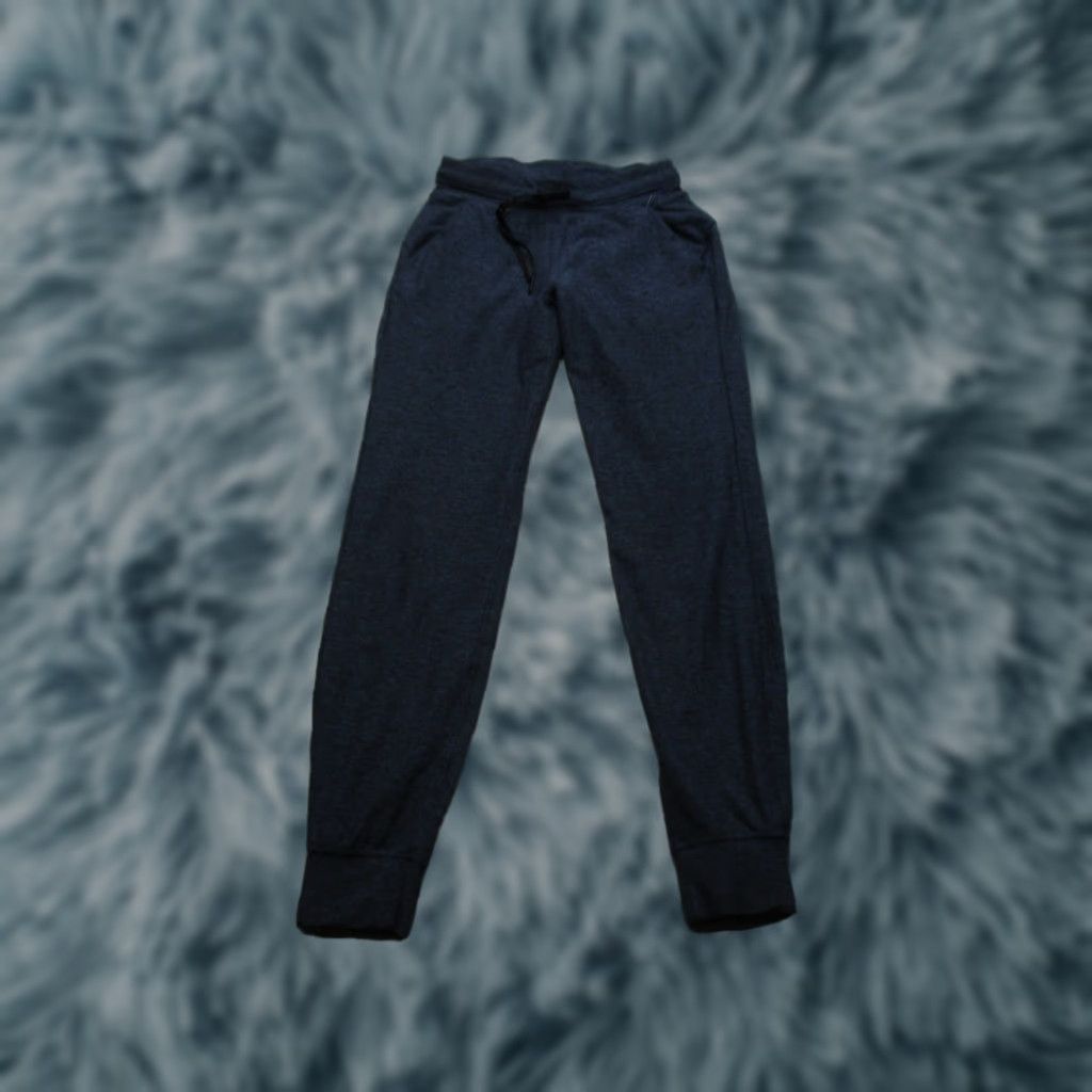 Lululemon Ready To Rulu Fleece Jogger Womens 4 Blue Sweat Gym Yoga Travel Activewear Pants (Size 27)