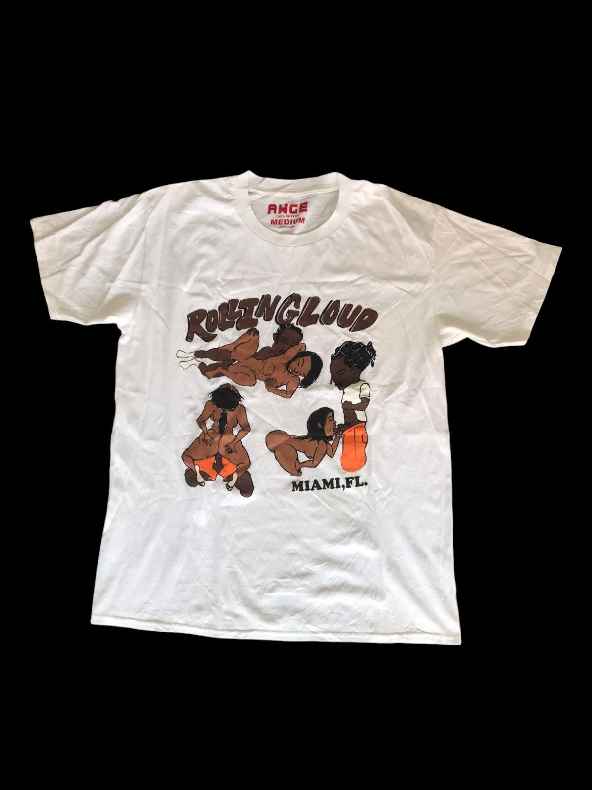 A$AP ROCKY X Awge X Rolling Loud 2022 Rap T-Shirt- LARGE | eBay