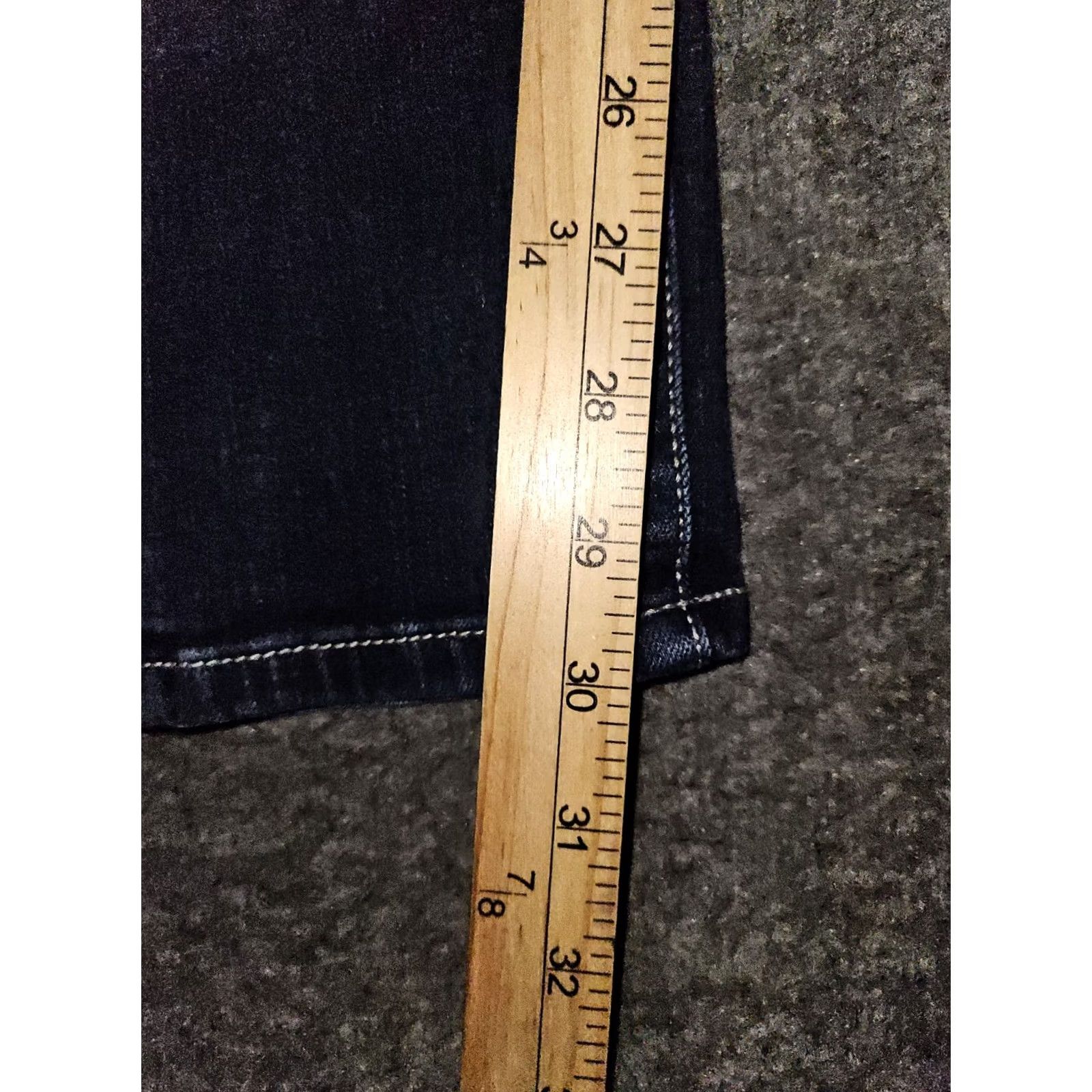 Vintage BKE Gabby Skinny Jeans Women's 28x31 Mid Rise Blue Dark Wash Stretch Preppy Denim Jeans Regular Inseam 30 Size 28" / US 6 / IT 42 - 5 Thumbnail