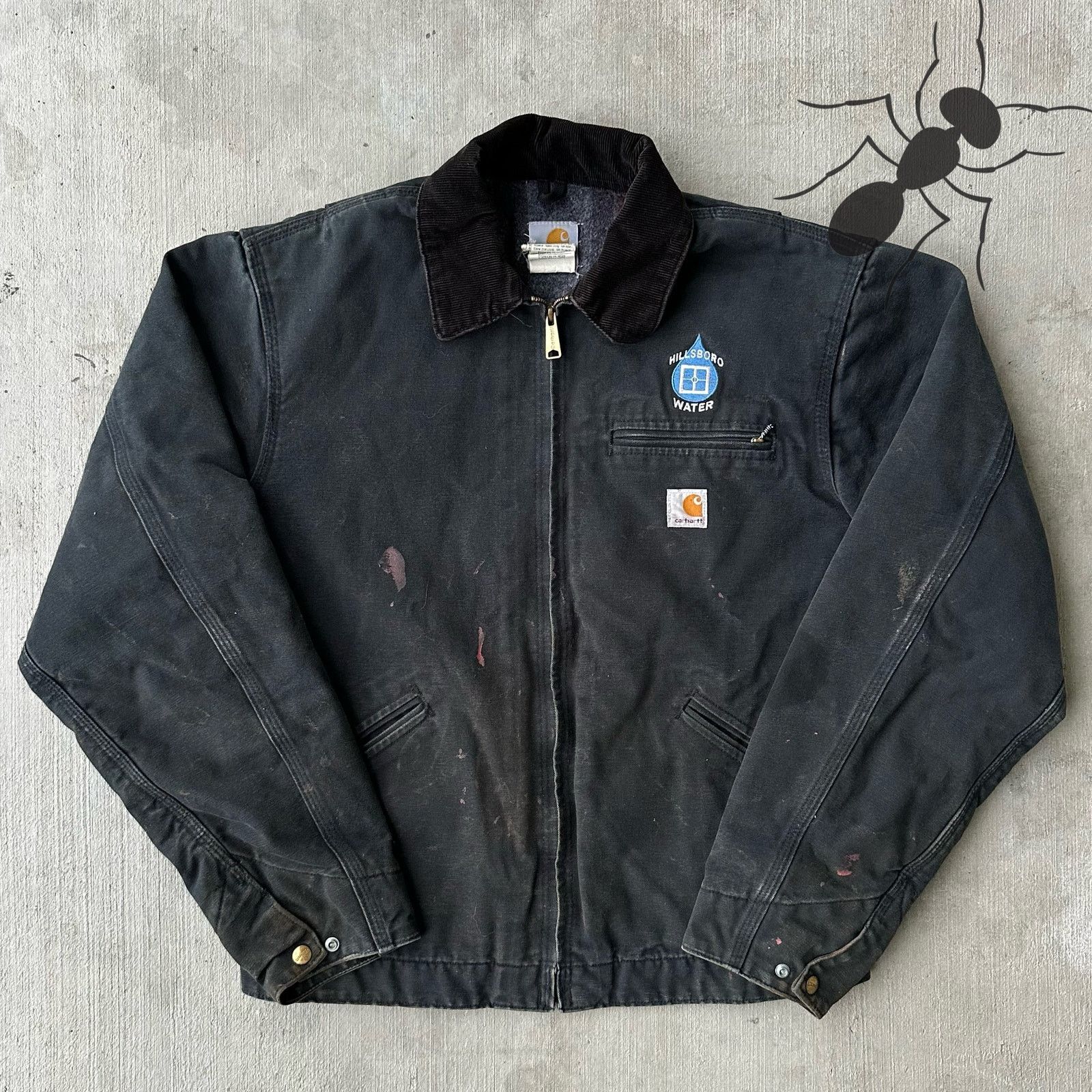 Carhartt × Vintage Vintage j01 blk black y2k carhartt detroit work