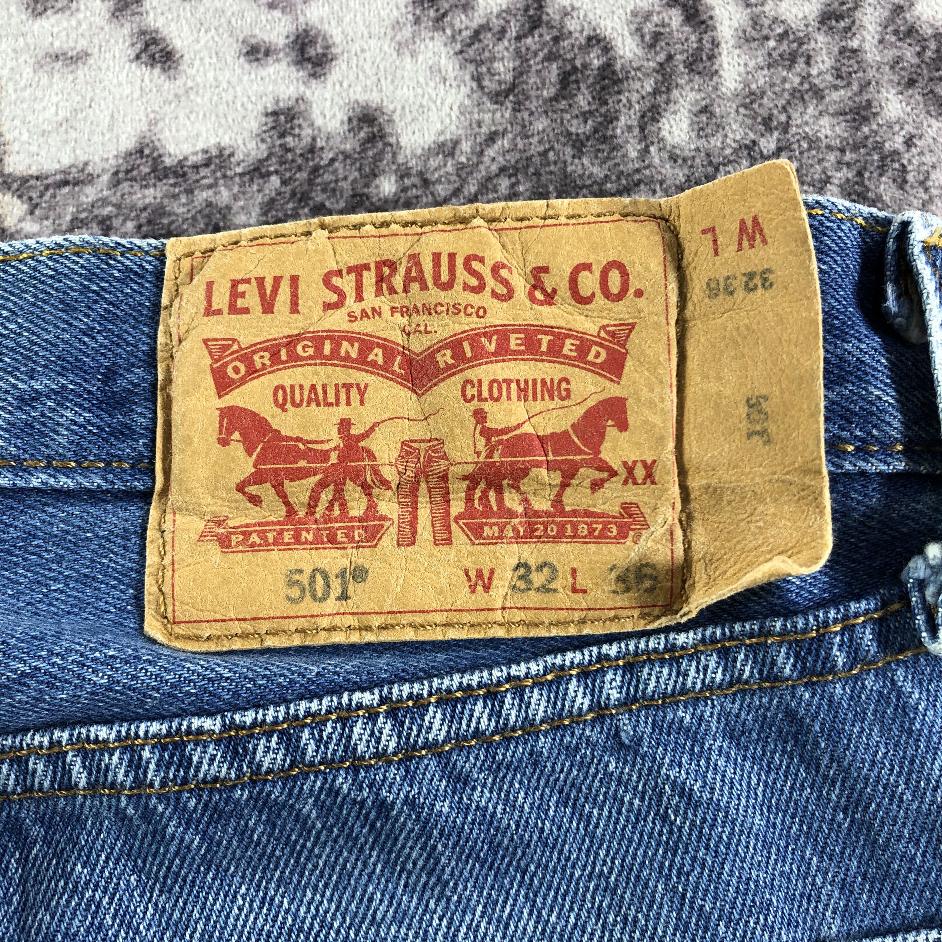 Levi's Vintage Blue Wash Levis 501 Jeans-JM3310 Size US 30 / EU 46 - 6 Thumbnail