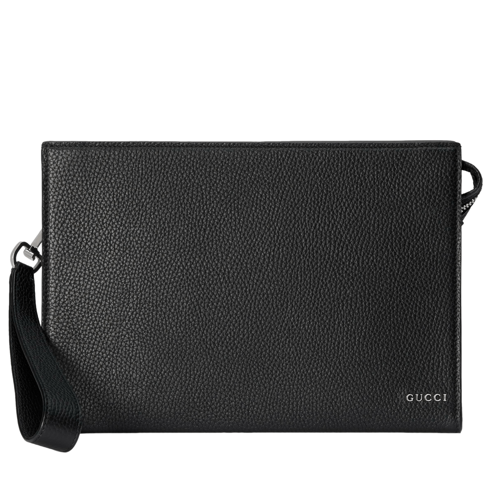 Gucci GUCCI $1250 Small Black Leather Pouch New & Authentic Size ONE SIZE - 1 Thumbnail