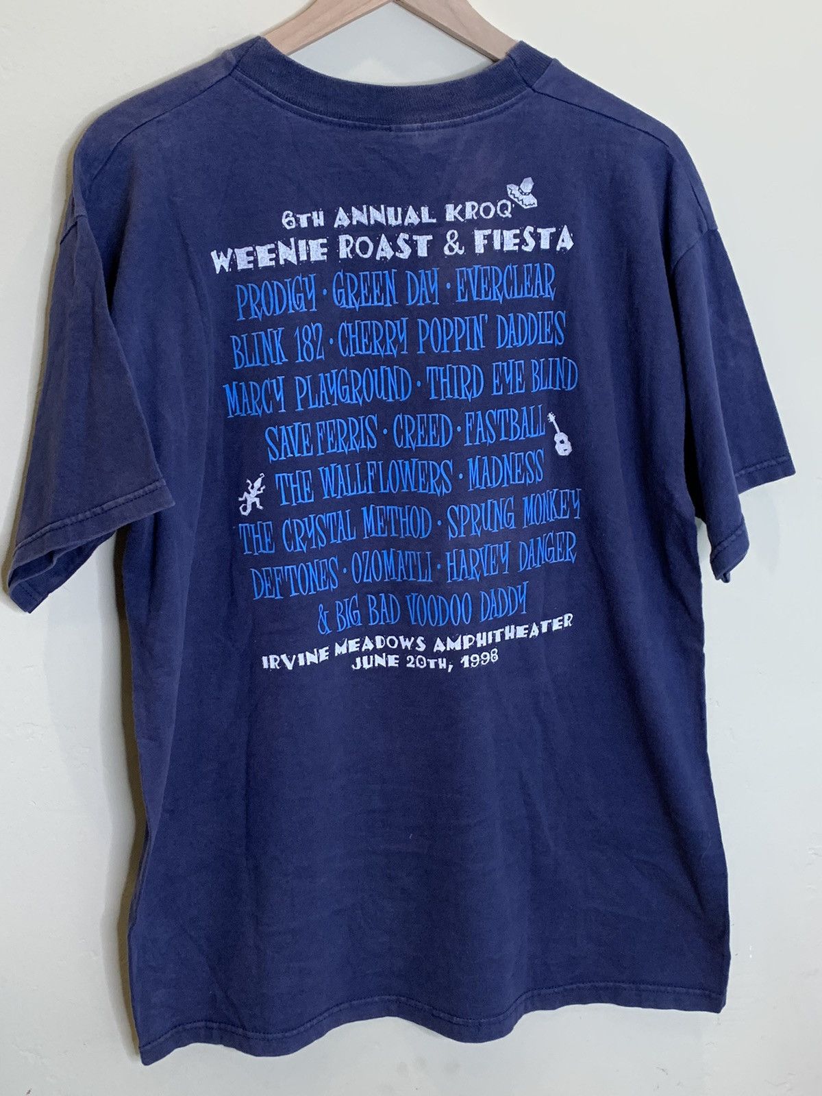 Band Tees × Vintage RARE Vintage 1998 KROQ Weenie Roast Fiesta Concert Shirt XL Size US XL / EU 56 / 4 - 2 Thumbnail