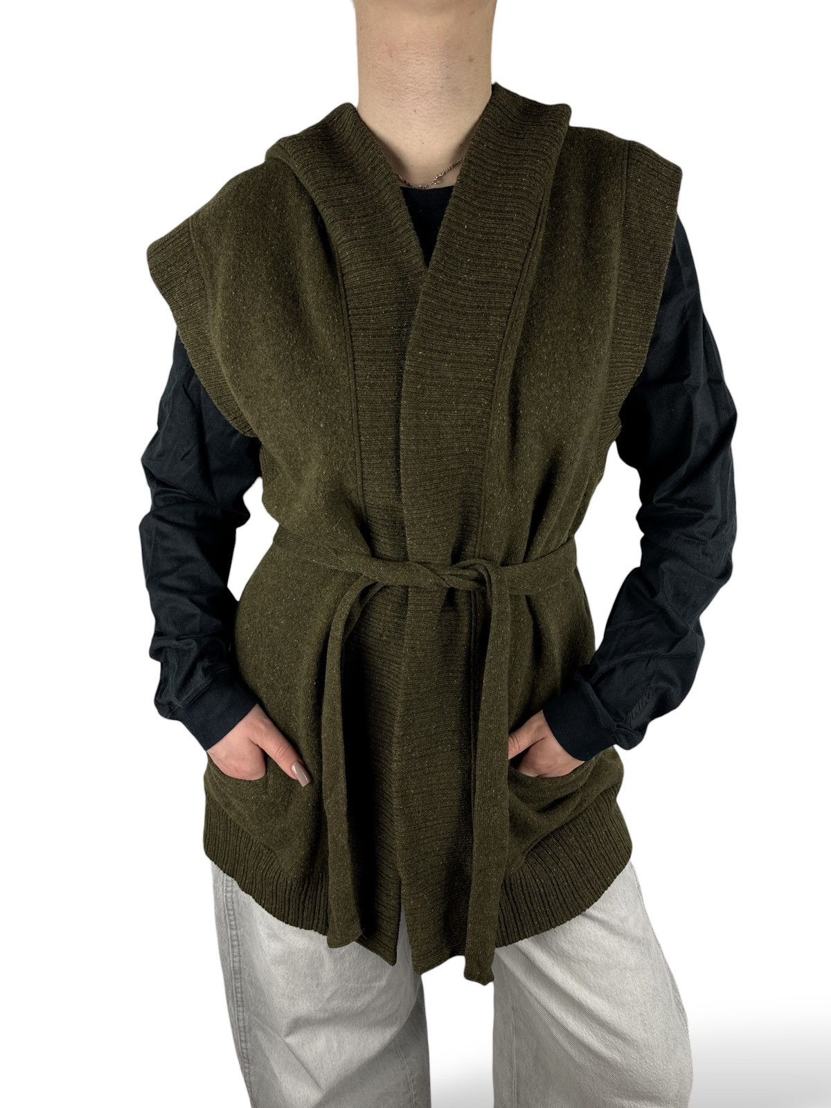 Ralph Lauren Vintage Ralph Lauren Wool Knit Cardigan Belted Hooded Womens Size M / US 6-8 / IT 42-44 - 1 Thumbnail