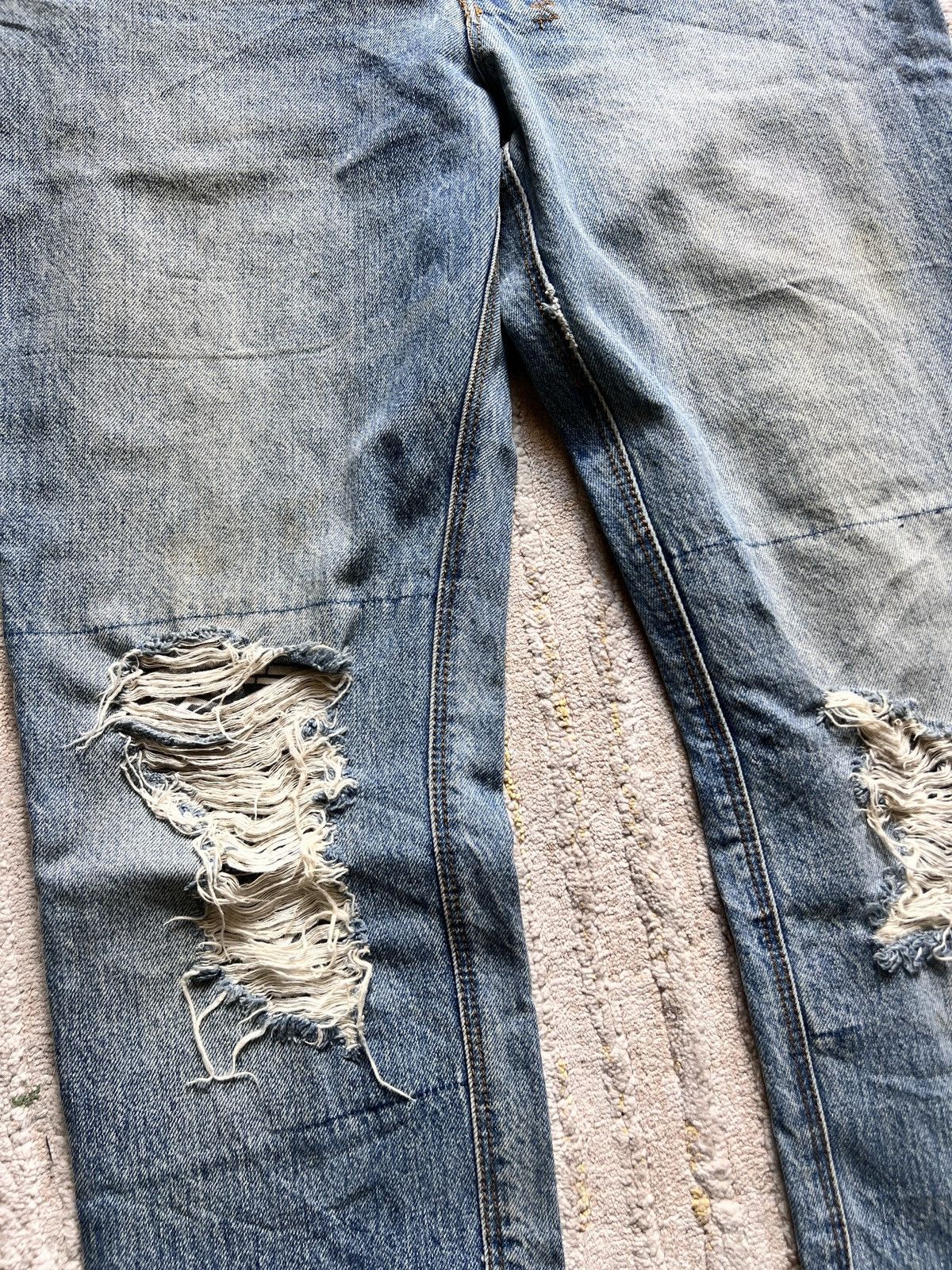 Ksubi × Le Grande Bleu (L.G.B.) Ksubi Geegee Slummin Slim Distressed Jeans Size US 34 / EU 50 - 3 Thumbnail