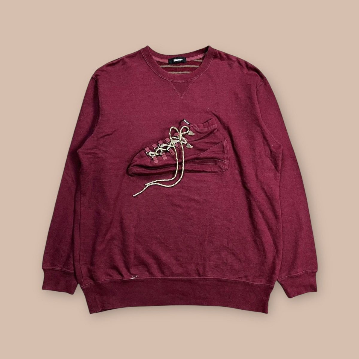 Ne-Net Vintage 2005 Ne-Net by Issey Miyake - 3D Shoes Sweatshirt Size US L / EU 52-54 / 3 - 1 Thumbnail
