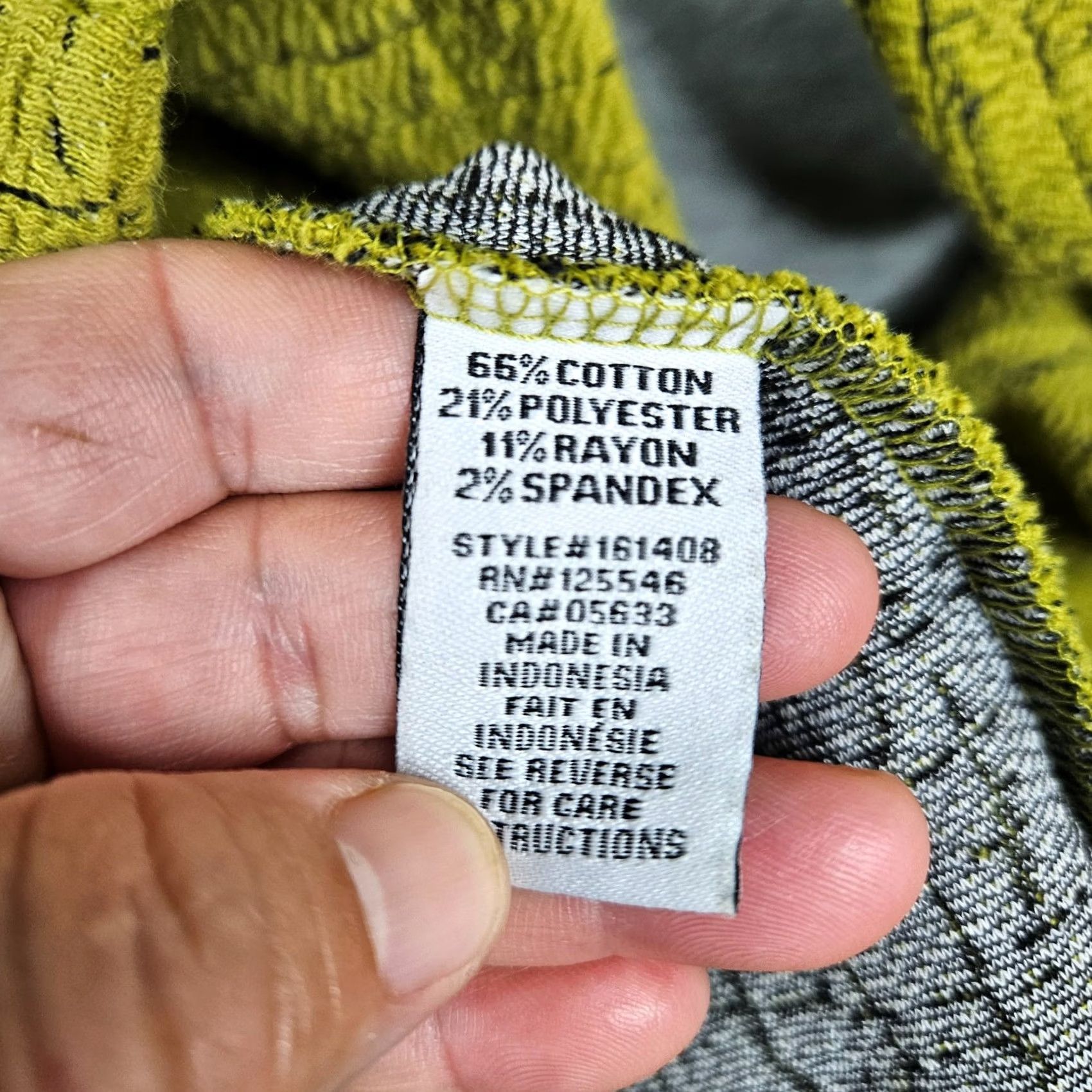 Habitat Habitat Jacket Women's XS Yellow Asymmetrical Zip Cotton Blend Textured Casual All Seasons Shirt? Size XS / US 0-2 / IT 36-38 - 6 Thumbnail
