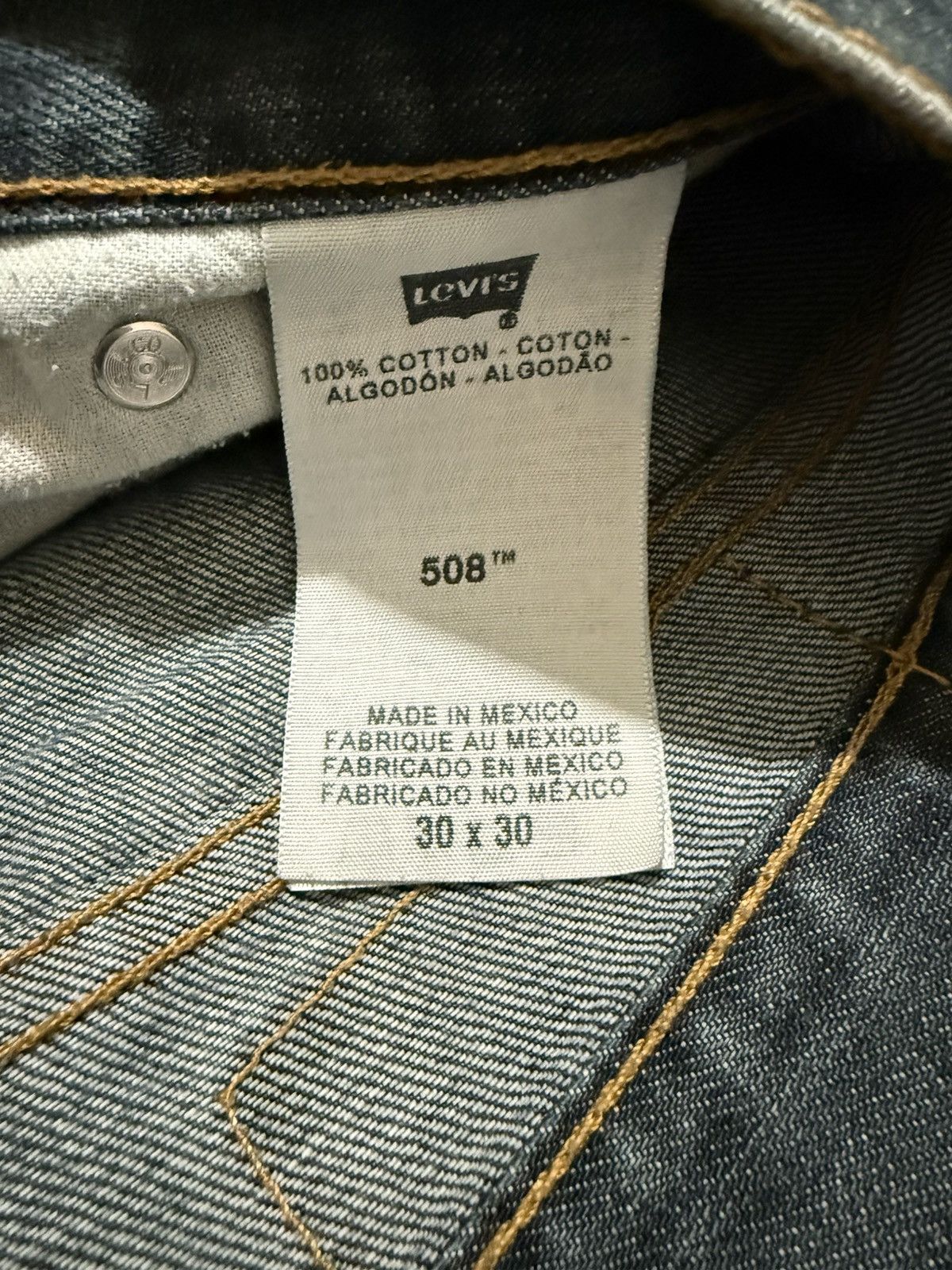 Levi's Levi’s 508 Men’s Jean 30x30 Dark Stone Washed Jeans Size US 30 / EU 46 - 4 Thumbnail