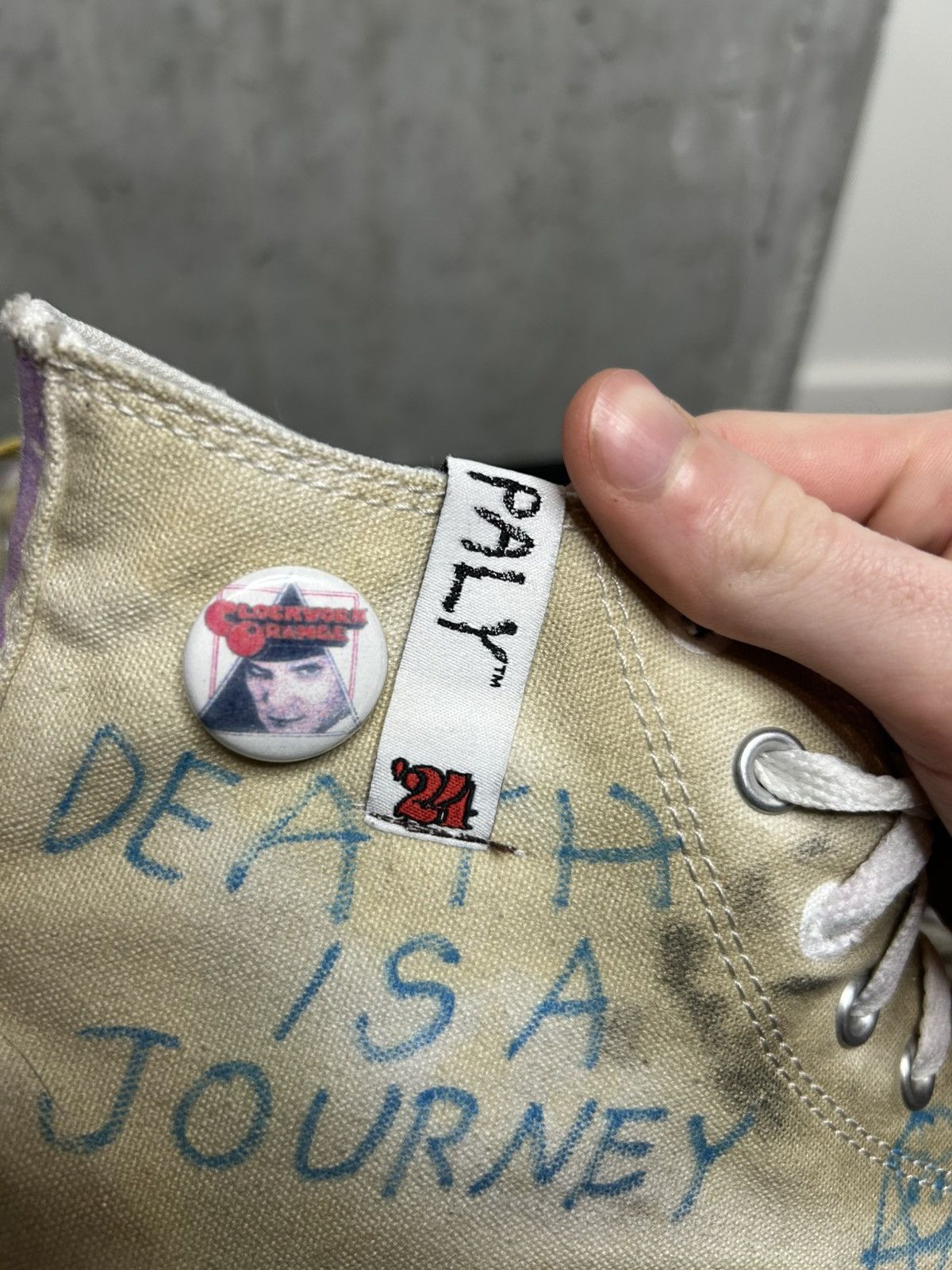 Paly Hollywood GRAIL PALY HOLLYWOOD HAND DRAWN CONVERSE Size US 11 / EU 44 - 7 Thumbnail