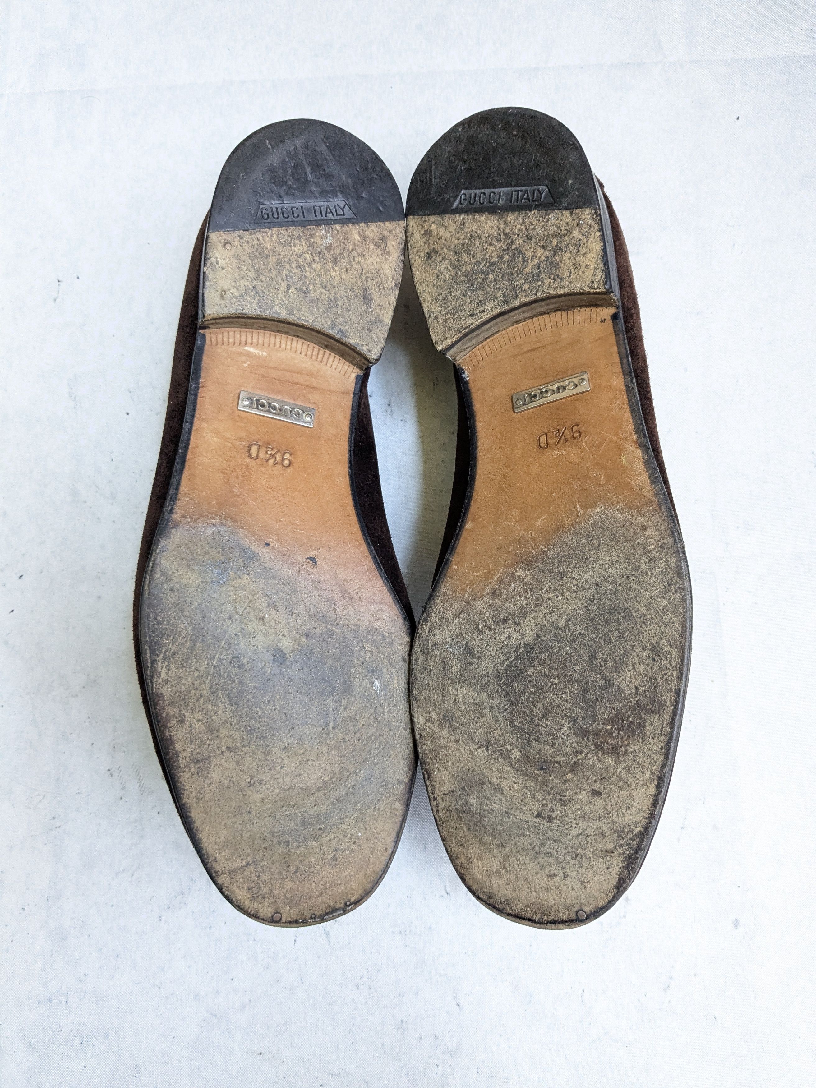 Gucci Gucci Horsebit Loafers Brown Suede Leather 9.5 D Snaffle Size US 9.5 / EU 42-43 - 11 Thumbnail