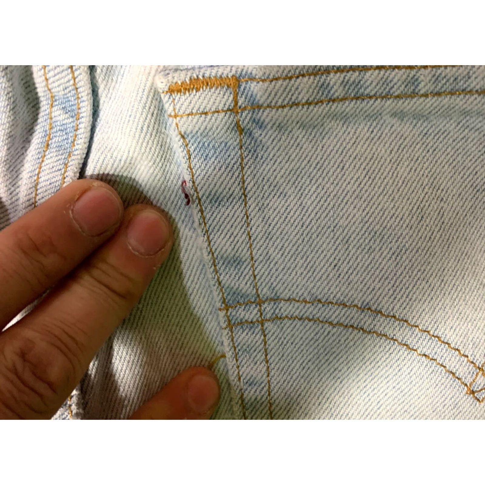 Levi's VINTAGE Levi's Women's 521 Tapered Fit Jeans Blue Size 10 28 X 32 USA Made Cotton Denim Women Size 32" / US 10 / IT 46 - 6 Thumbnail