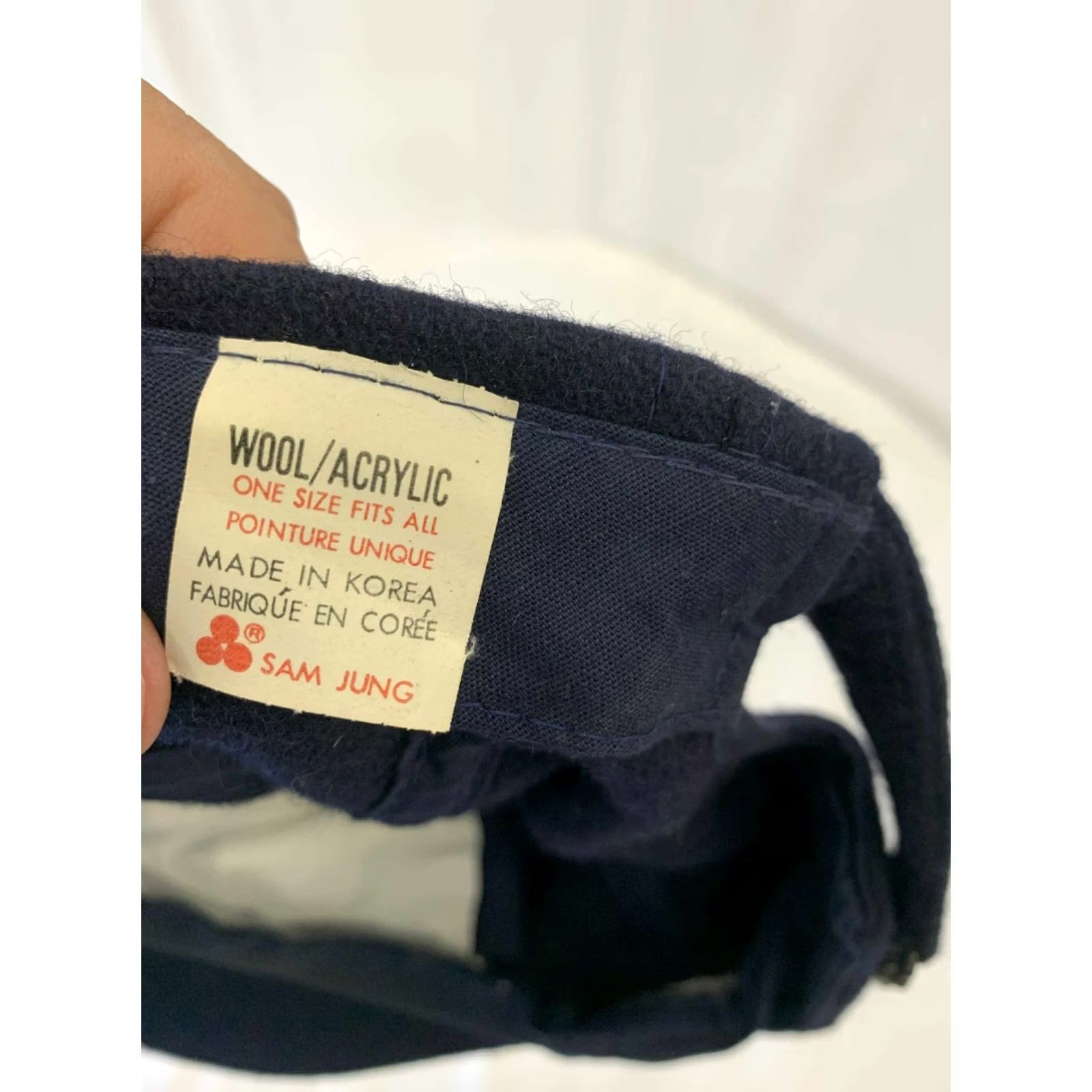 Avirex VINTAGE Avirex USA Navy Blue Wool/Acrylic Baseball Cap Hat One Size Navy blue Men Wool/Acrylic Cap USA 90s Vintage Mens Size ONE SIZE - 2 Thumbnail