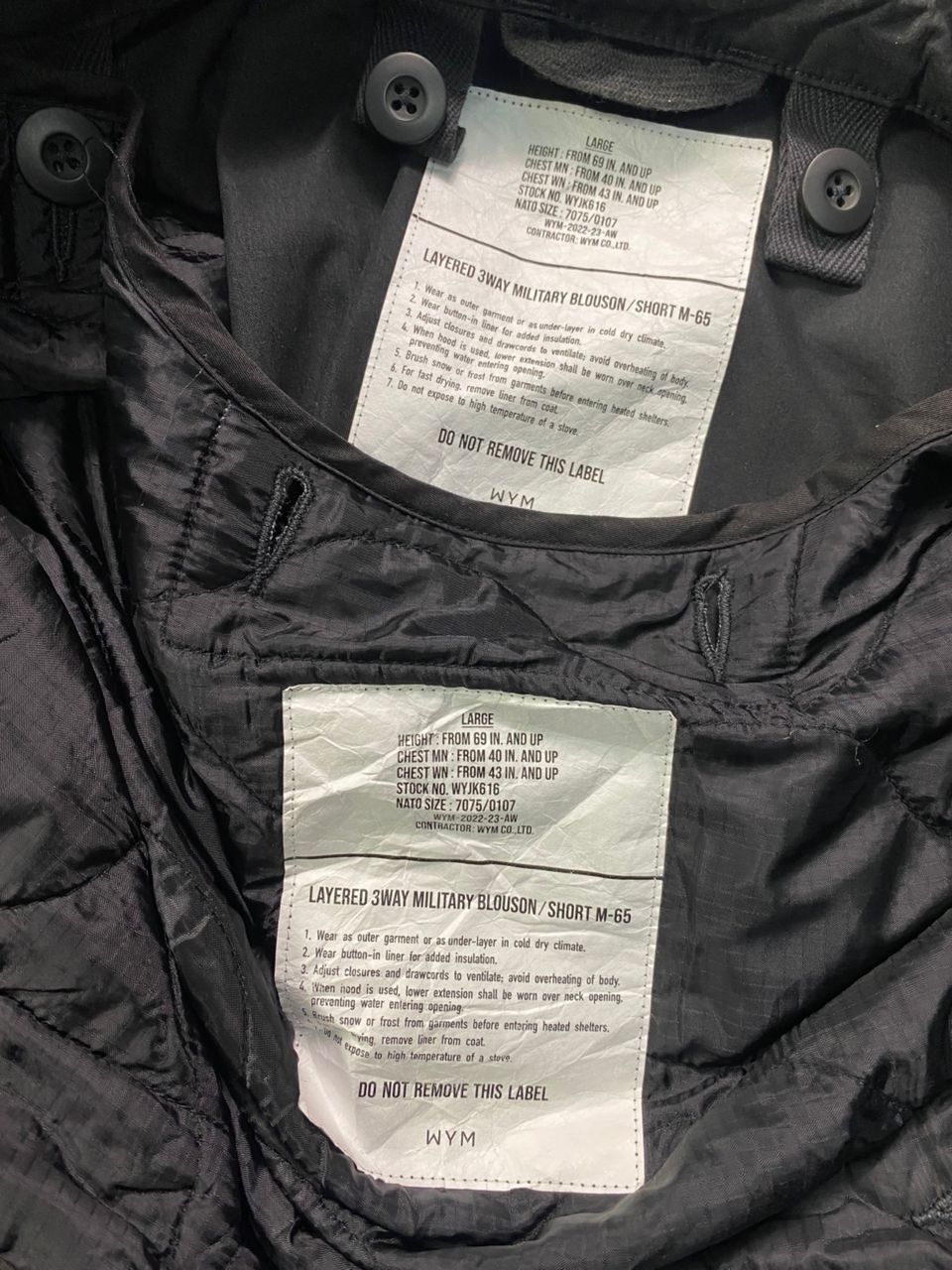 Japanese Brand WYM Blouson/Short M65 Field Jacket Size US L / EU 52-54 / 3 - 6 Thumbnail