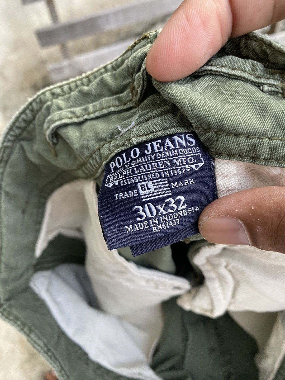 Vintage Polo Ralph Lauren Double Knee Distressed Pants Size US 32 / EU 48 - 13 Thumbnail