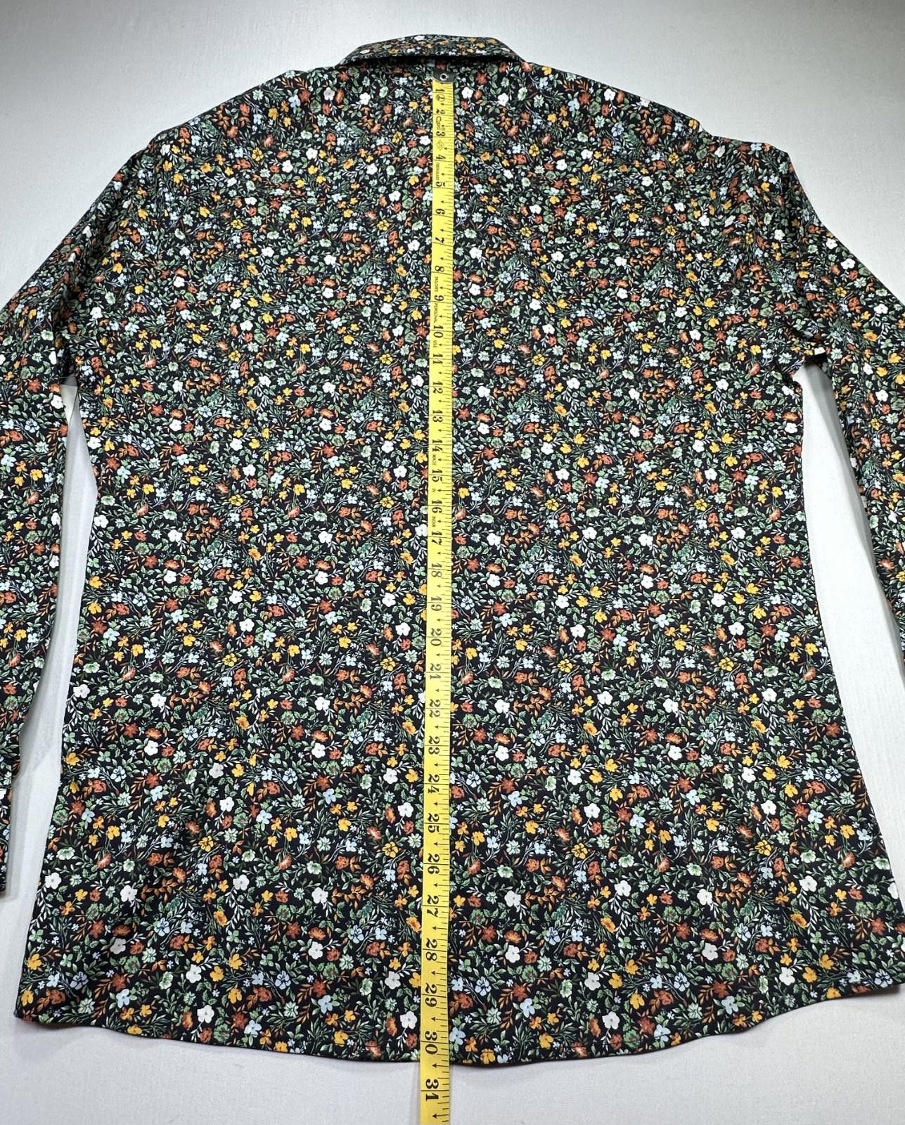 Bar III Bar III Stretch Slim Floral Button Down Large 16/16.5 Size US L / EU 52-54 / 3 - 8 Thumbnail