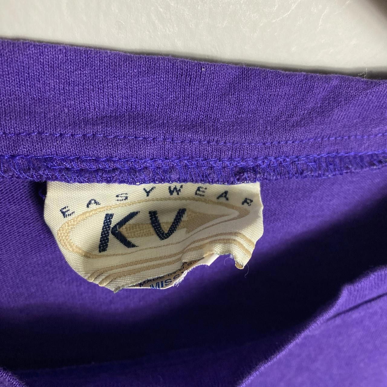 Vintage 90s vintage purple T-shirt about a size XL Size XL / US 12-14 / IT 48-50 - 4 Thumbnail