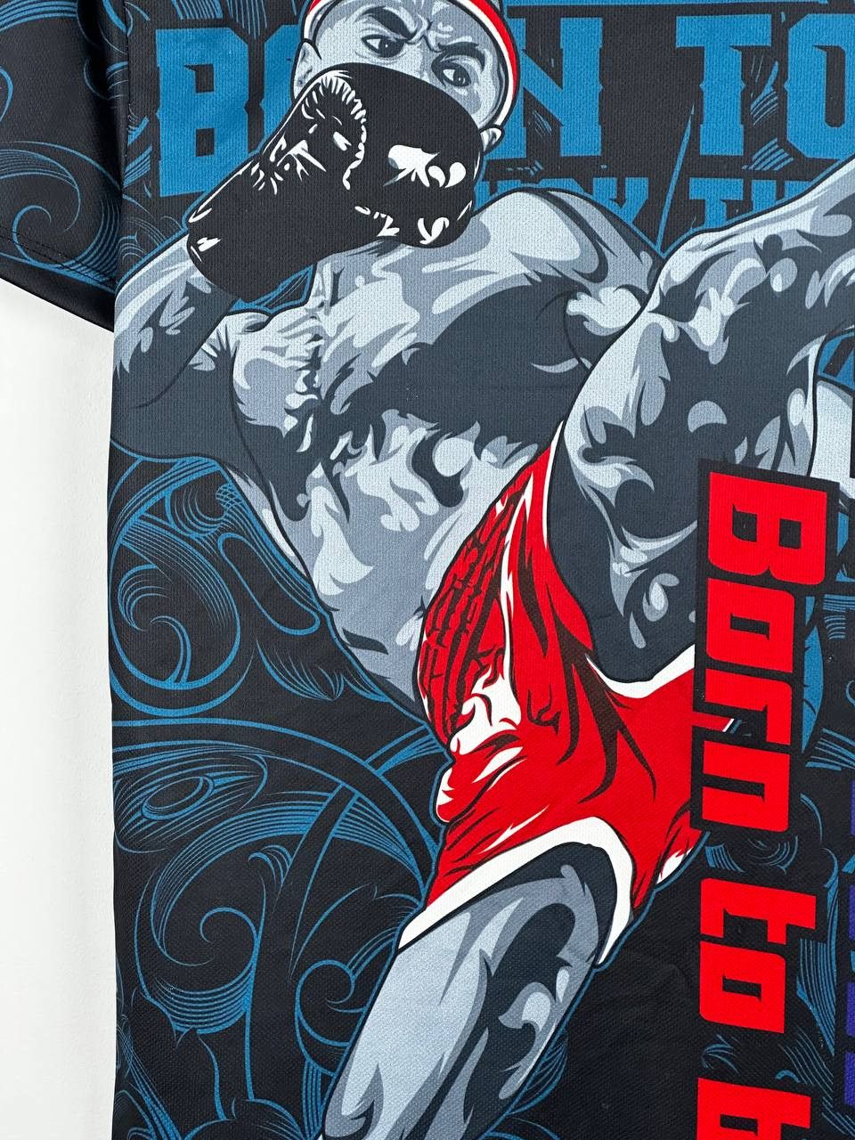 Vintage Muai Thai Born Training Sport Rush Guard T Shirt Size US M / EU 48-50 / 2 - 5 Thumbnail