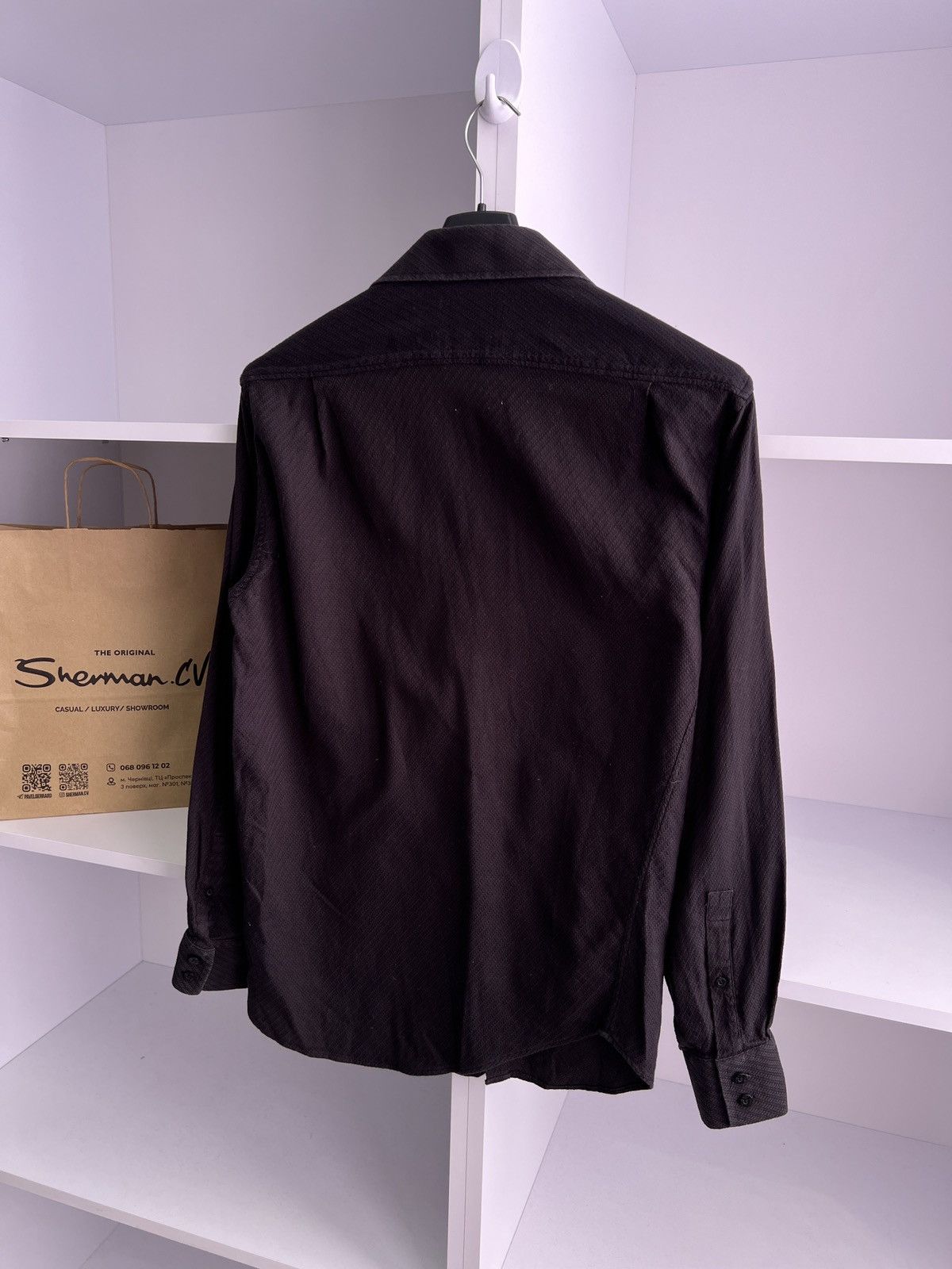 Vintage × Yves Saint Laurent Vintage Yves Saint Laurent Luxury Black Button up Shirt Size US S / EU 44-46 / 1 - 13 Thumbnail
