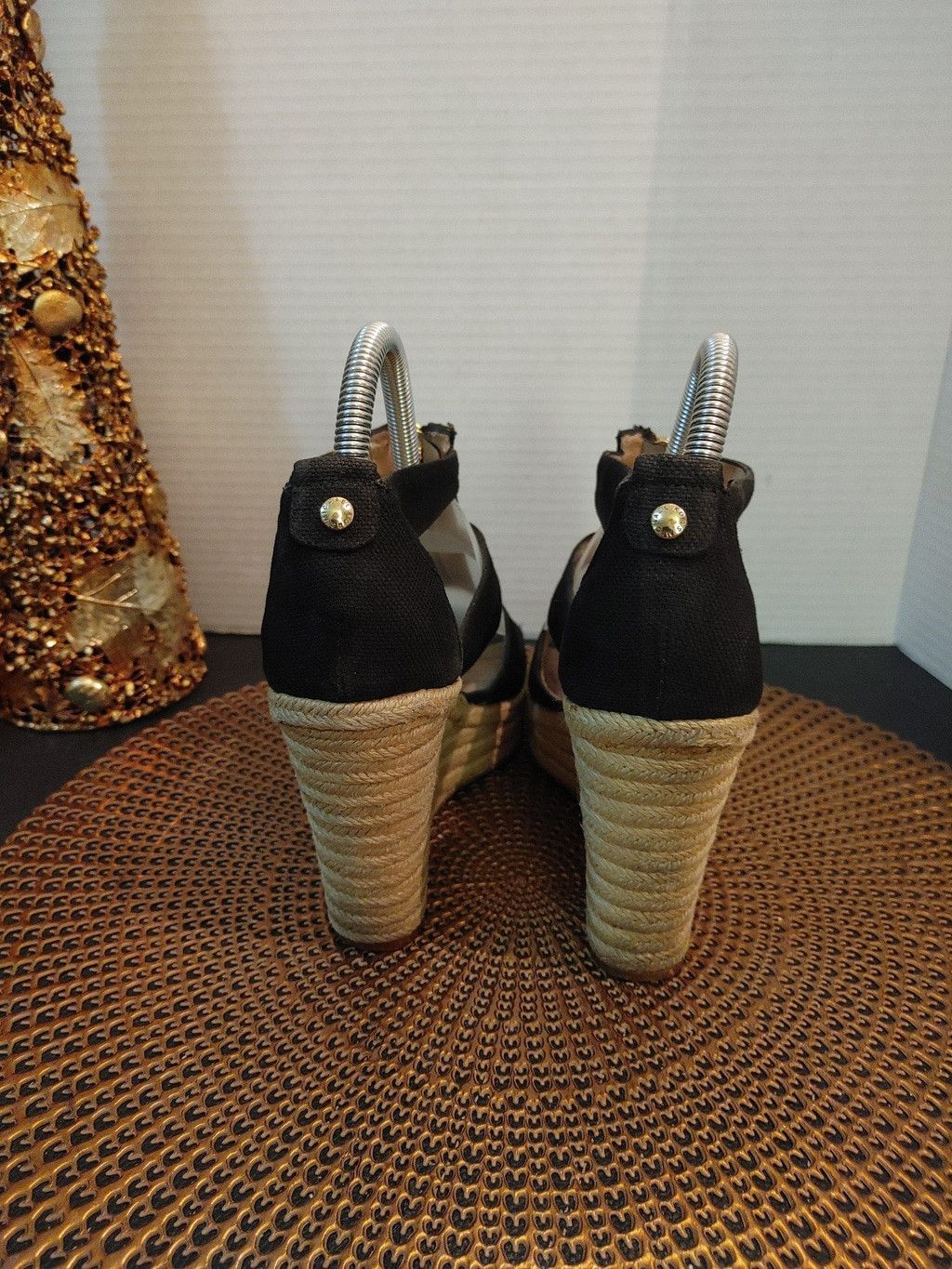 Michael Kors Michael Kors Berkley Wedge Sandals Size 8 Size US 8 / IT 38 - 4 Thumbnail