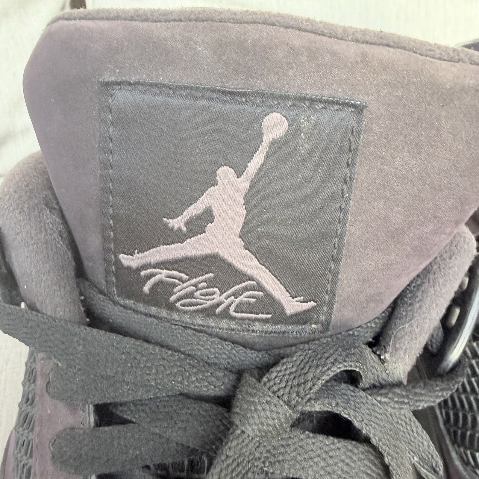 Nike Air Jordan 4 Black Cat Retro 2020 Size 13 CU1110-010 Faded Size US 13 / EU 46 - 6 Thumbnail