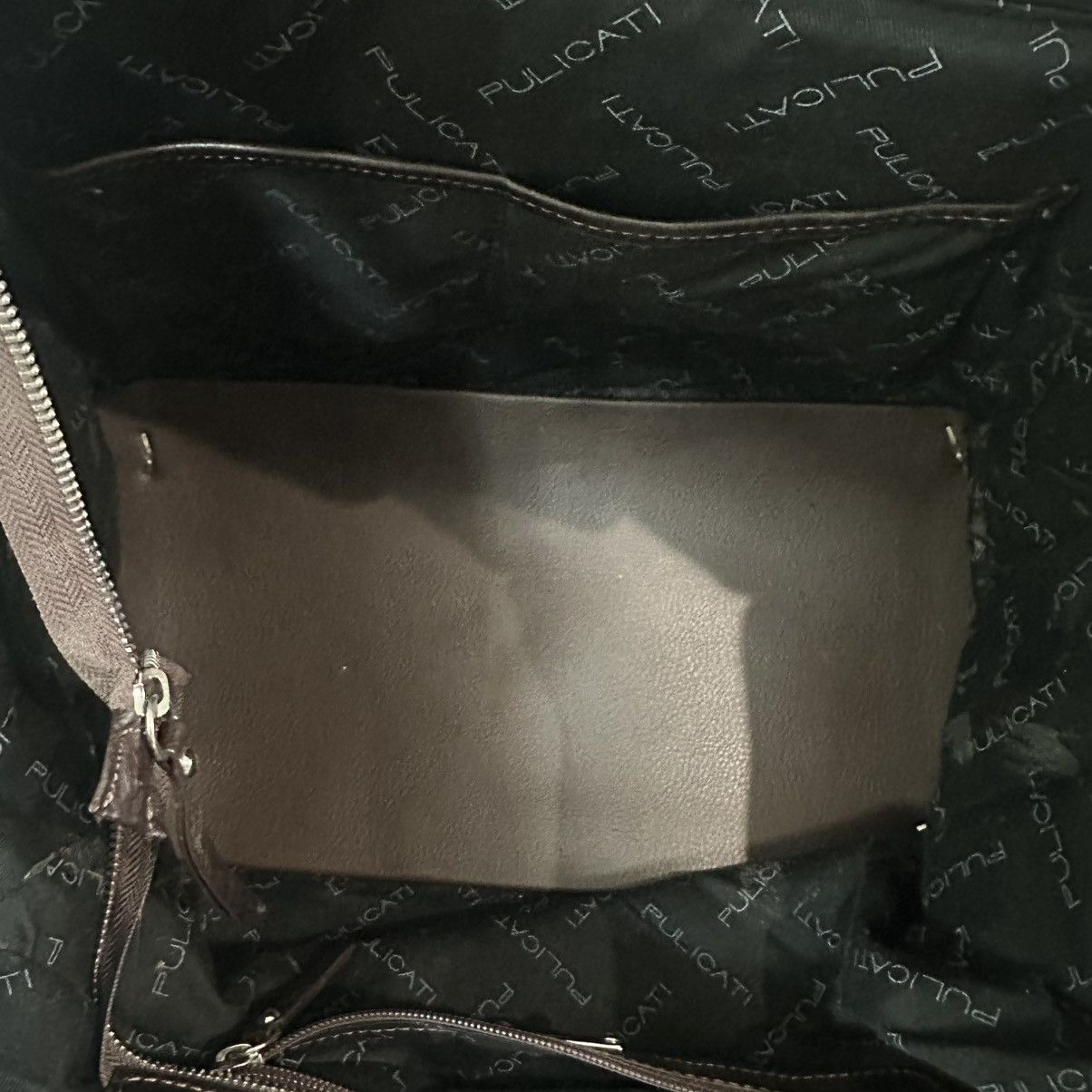 Other Pulicati Italian Designer Black Cow Hide Large Leather Purse Size ONE SIZE - 6 Thumbnail