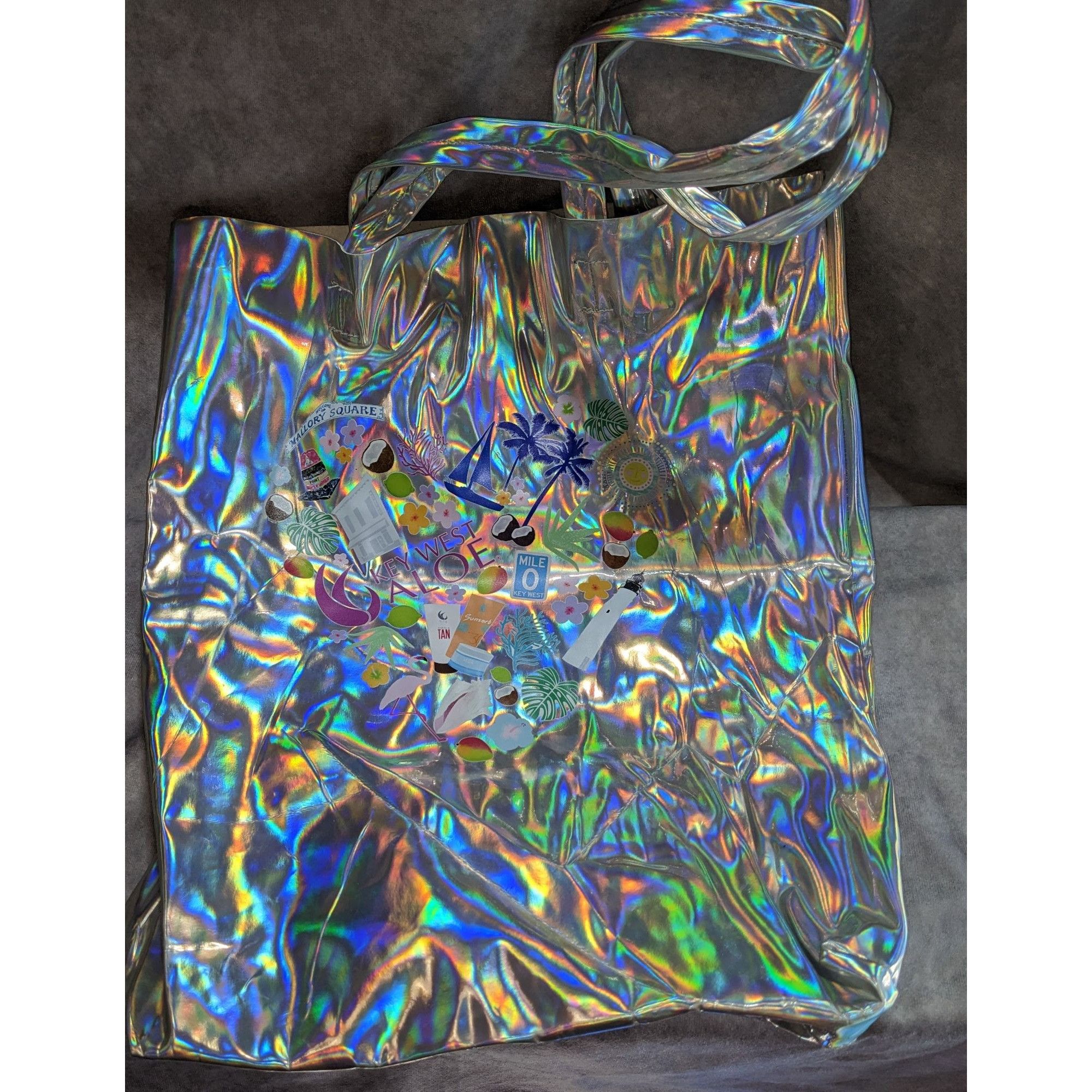 Other Key West Aloe Holographic Florida-Themed Tote Bag Size ONE SIZE - 2 Thumbnail