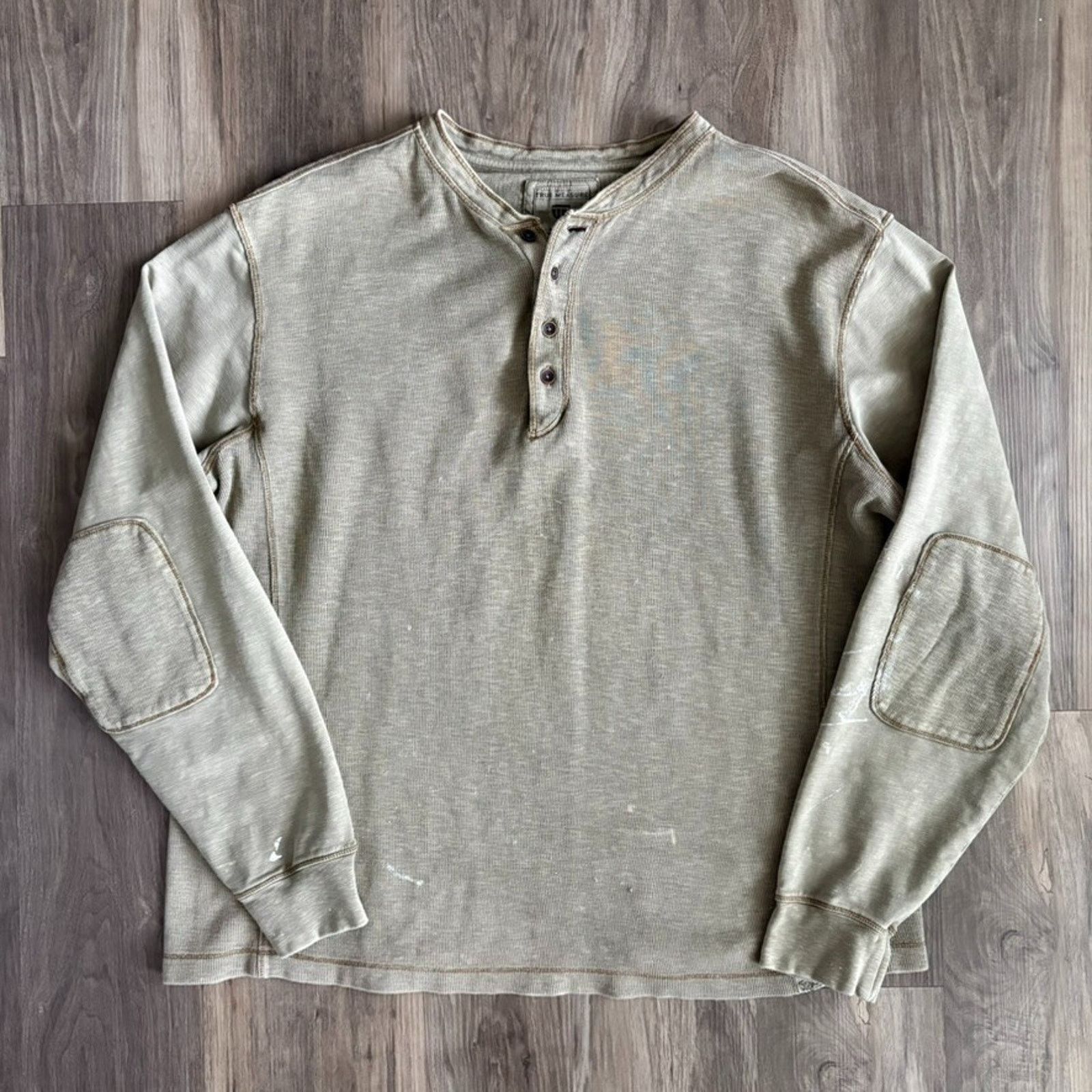 Vintage Vintage Thermal Henley T-Shirt Men's Size XL Long Sleeve Size US XL / EU 56 / 4 - 2 Thumbnail