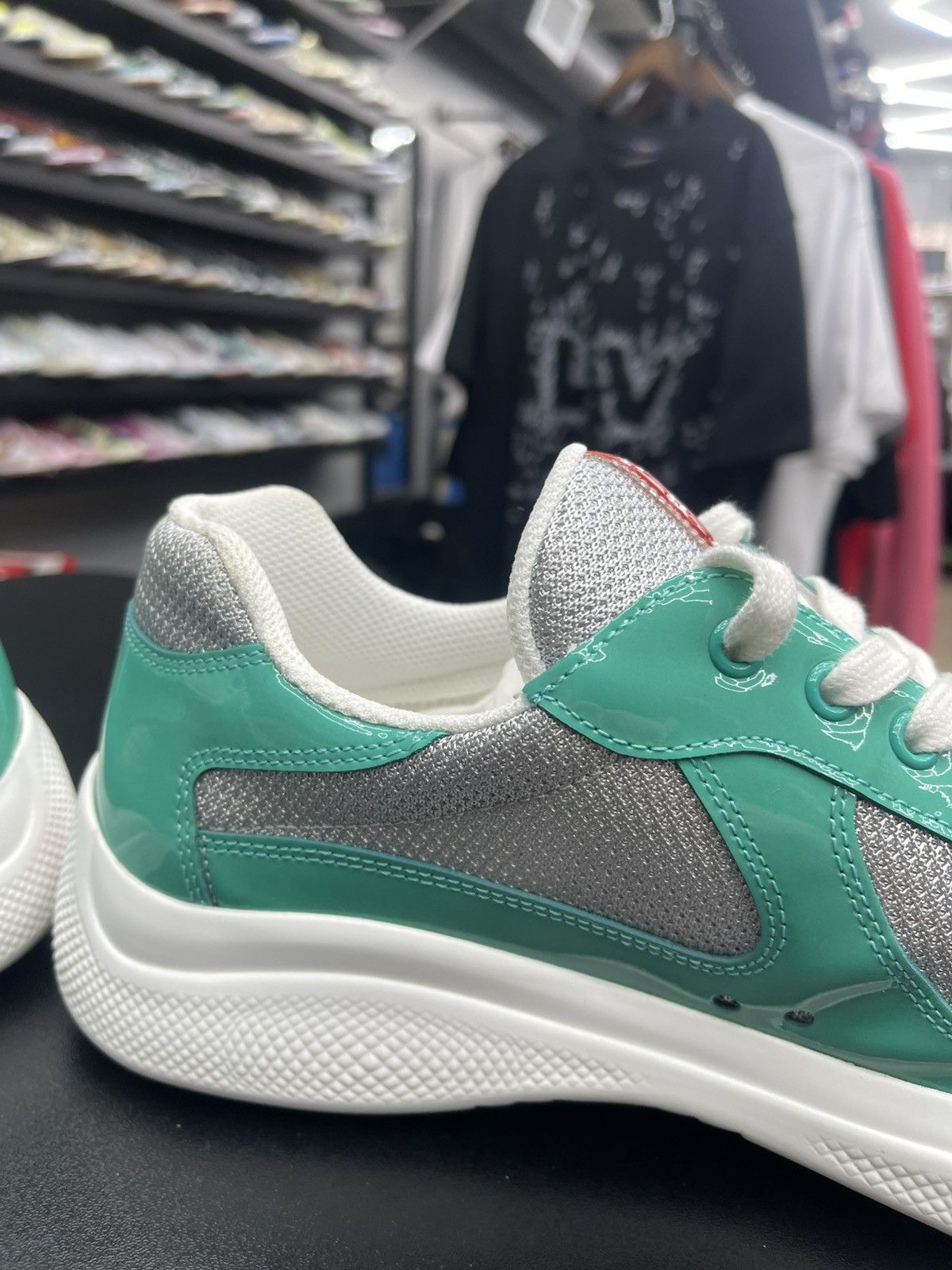 Prada Size 8/41EU - Prada Arena Low Tops Light Blue Size US 8 / EU 41 - 8 Thumbnail