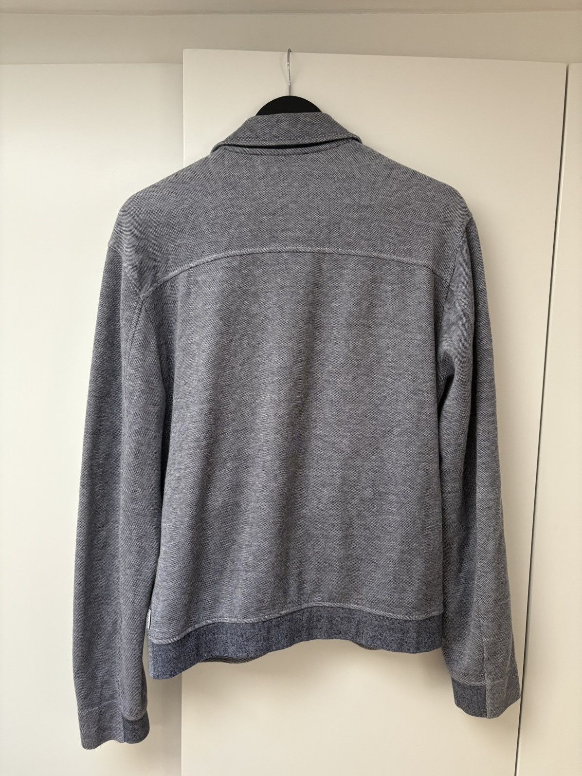 Orlebar Brown Orlebar Brown Knit Cotton Zip Up Sweater (grey blue colour) Size US L / EU 52-54 / 3 - 2 Thumbnail