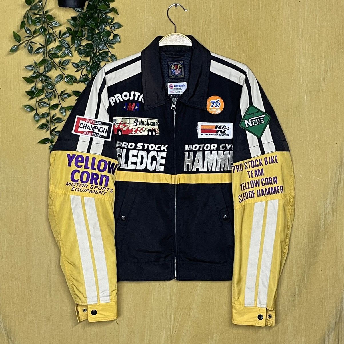 Vintage Vintage Yellow Corn x 76 Lubricants Limited Racing Jacket | Grailed