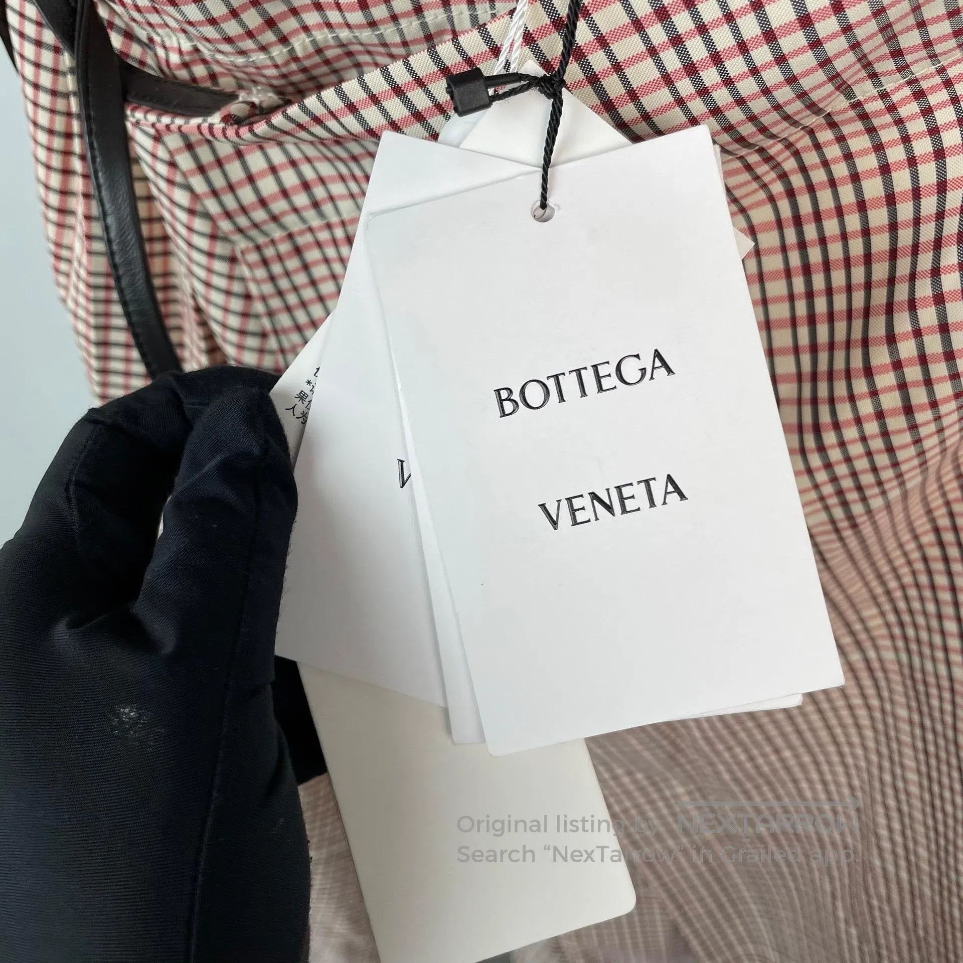 Bottega Veneta Bottega Veneta Red brown tartan half-length skirt| Size 33" - 2 Thumbnail