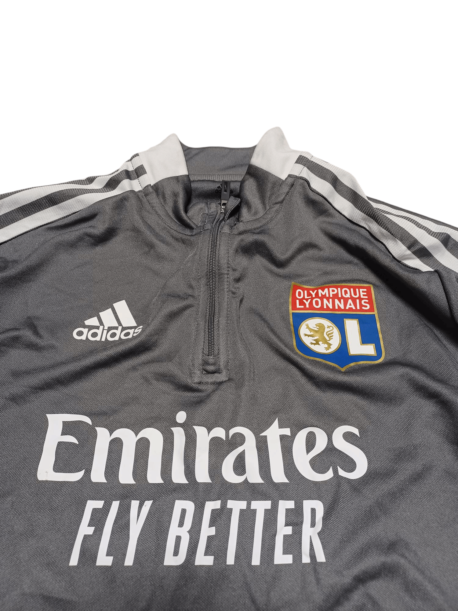 Adidas LYON OLYMPIQUE ADIDAS 2020 TRAINING 1/3 SWEATSHIRT SOCCER Size US M / EU 48-50 / 2 - 2 Thumbnail