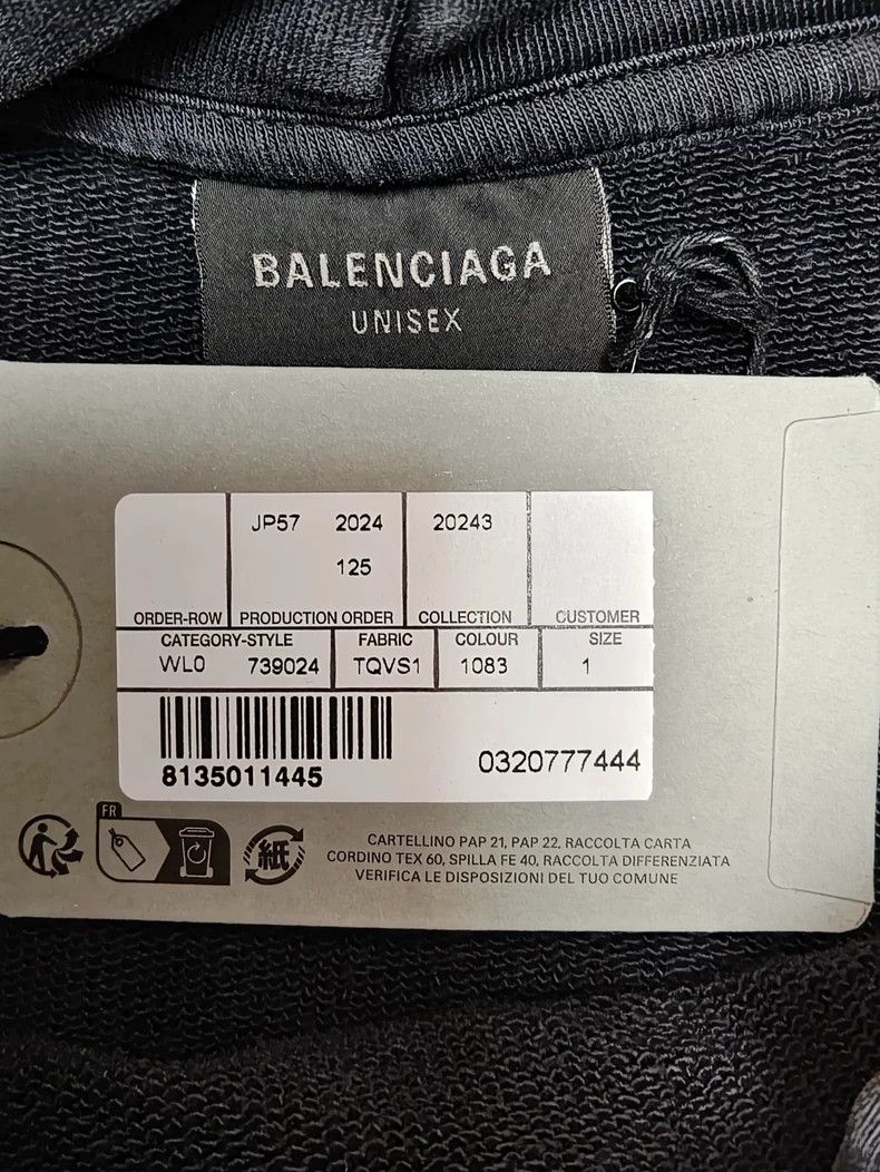 Balenciaga Balenciaga 24 FW Statue of Liberty Sabotage Hoodie 2502-Nex Size US S / EU 44-46 / 1 - 4 Thumbnail