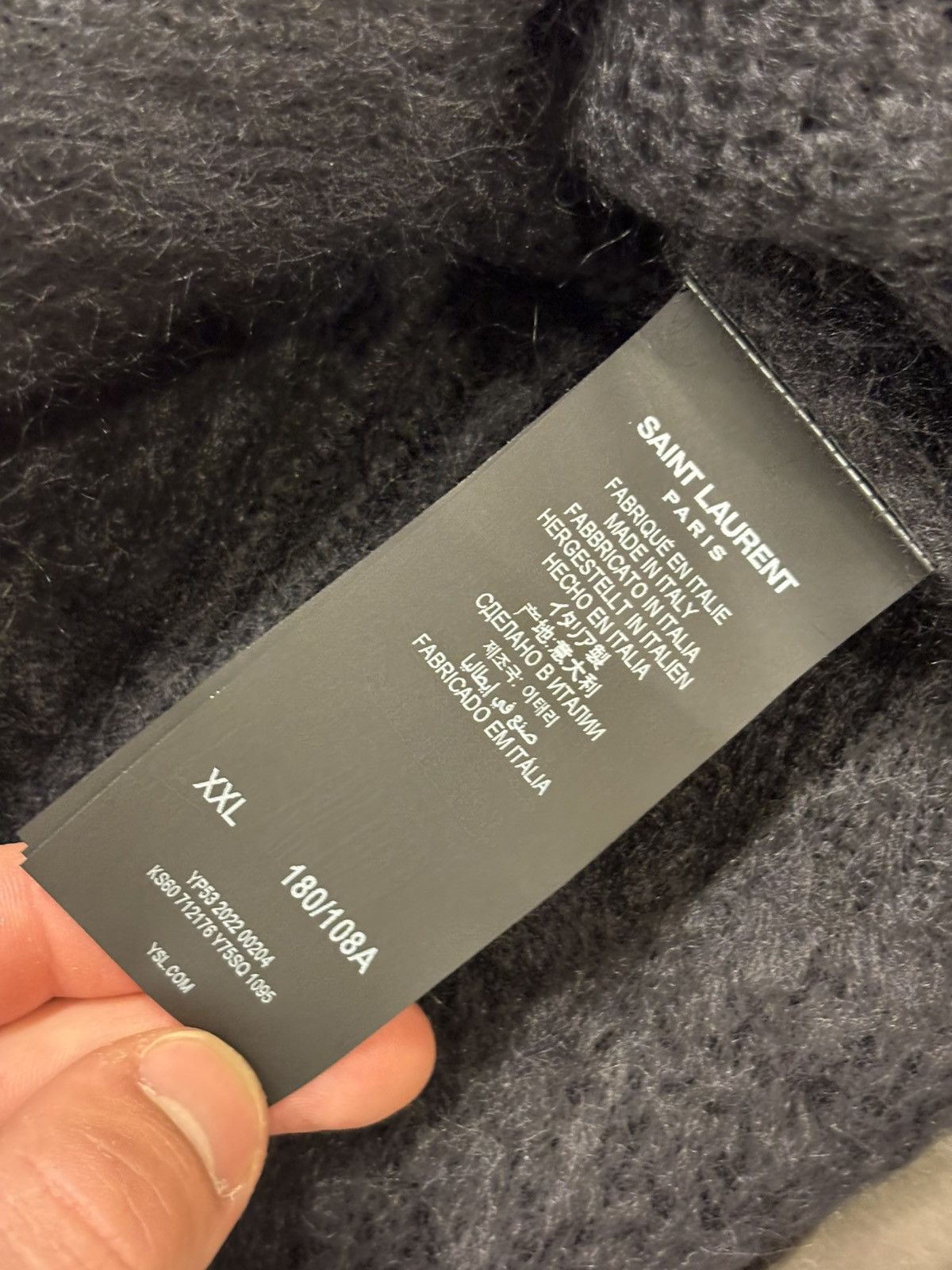 Yves Saint Laurent YSL Mohair Sweater Size US XXL / EU 58 / 5 - 4 Thumbnail