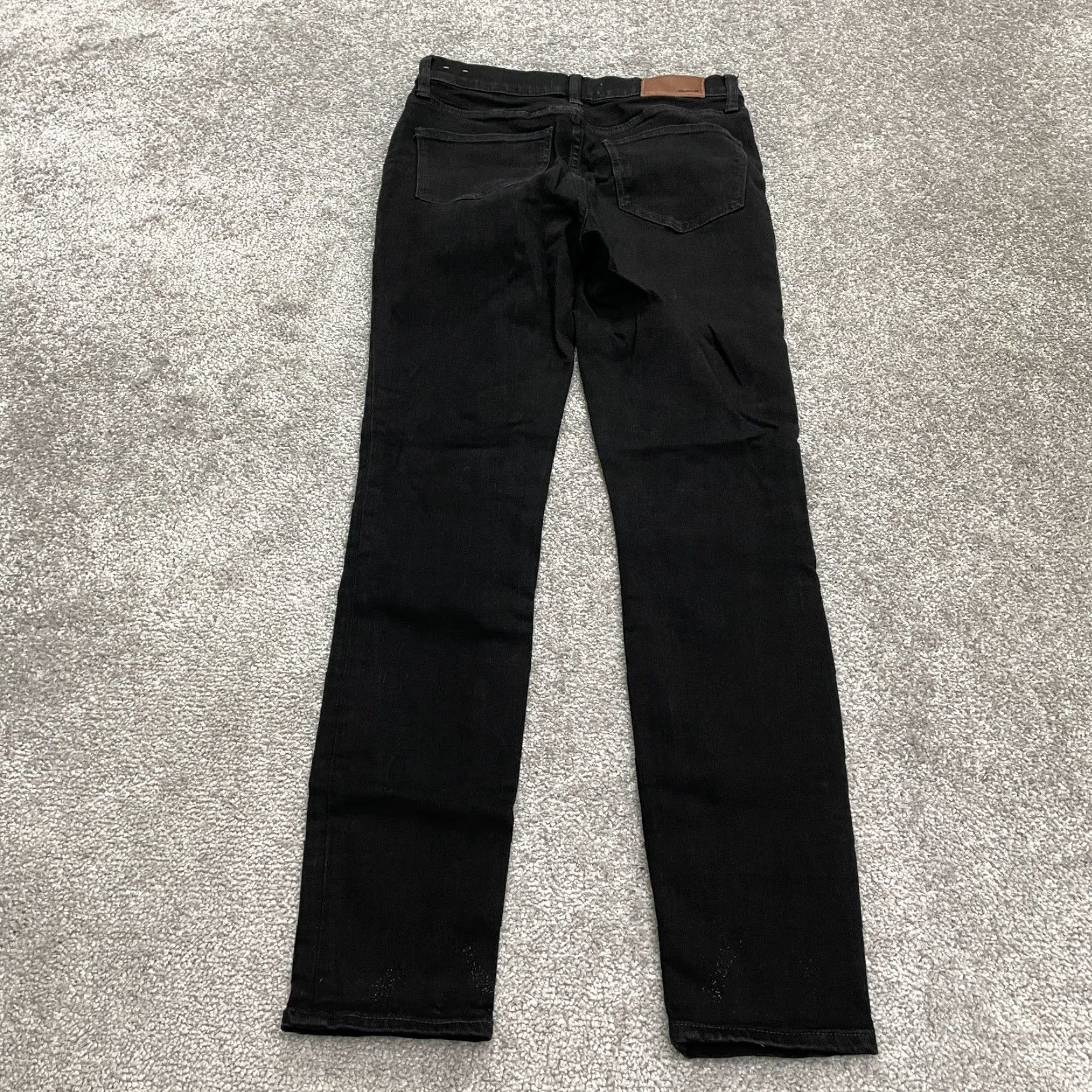 Madewell Madewell Roadtripper Jeans 26 Black Dark Wash 26x28 Straight Womens Size 26" / US 2 / IT 38 - 2 Thumbnail
