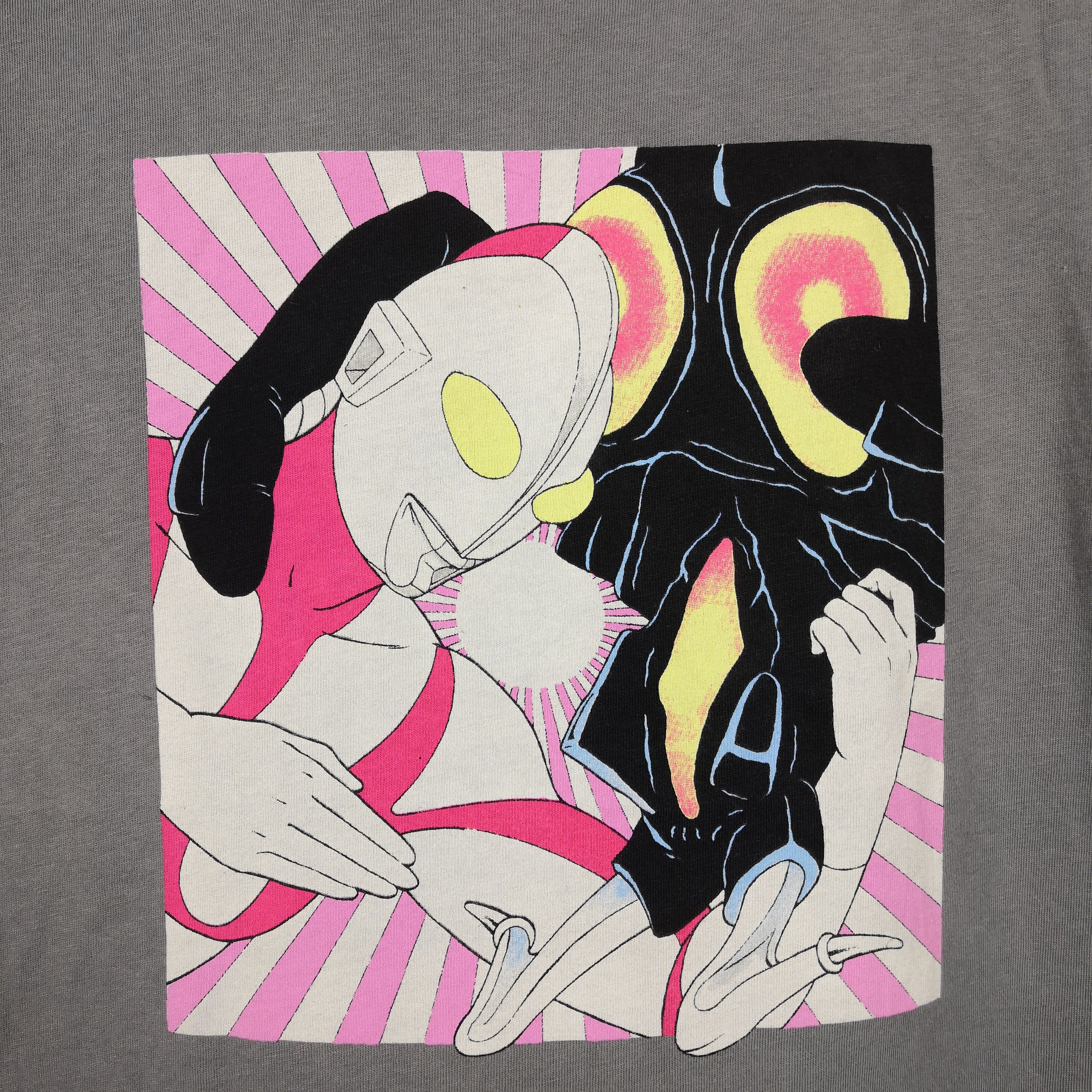 Anime Vintage Ultraman T-Shirt Japanese Cartoon Anime Crewneck Tee Size S / US 4 / IT 40 - 3 Thumbnail