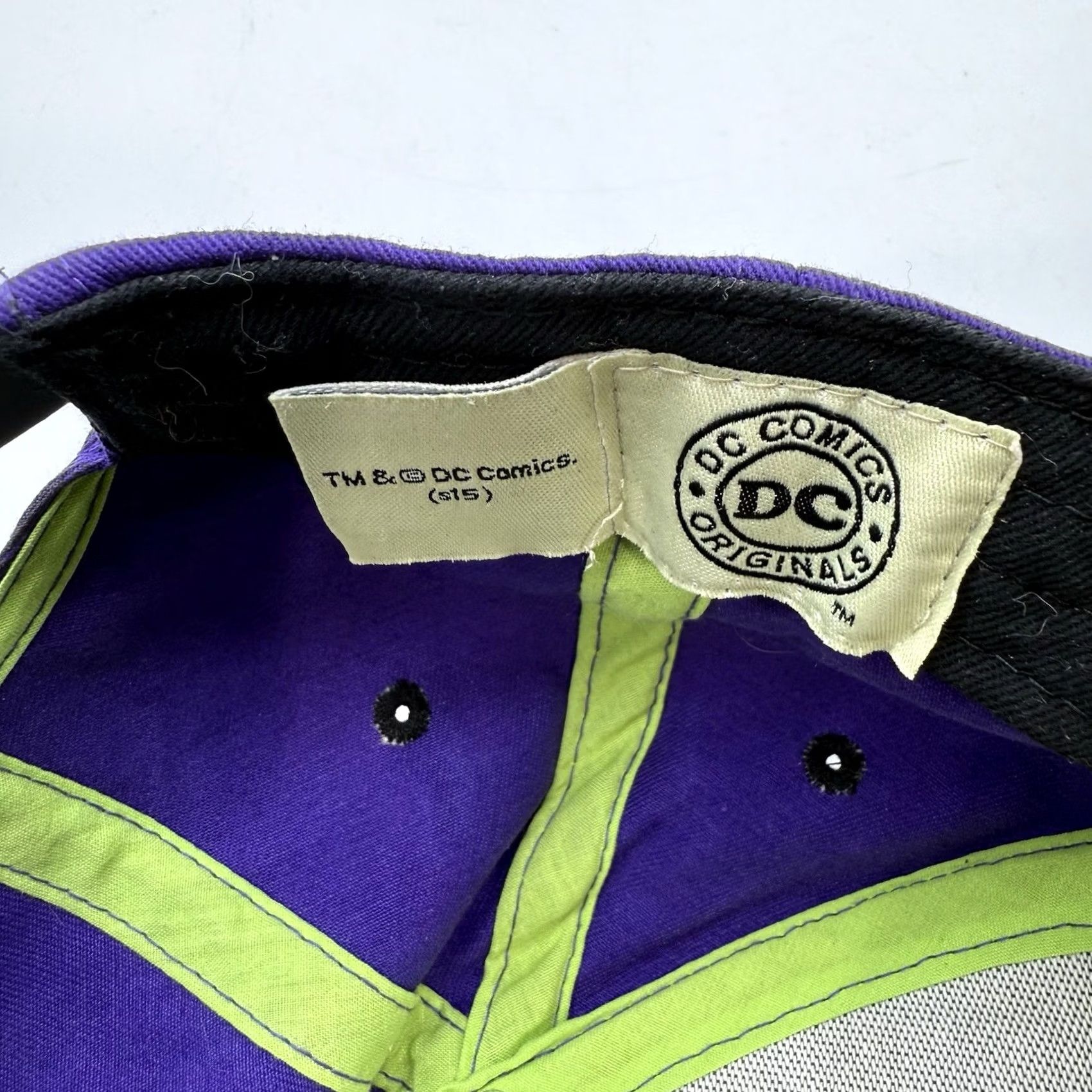 DC Comics DC Comics THE JOKER Snapback Hat Cap Logo Warner Bros WB Purple White Green Cap Adjustable Men Multicolor Casual Baseball Style Logo Mens Size ONE SIZE - 7 Thumbnail